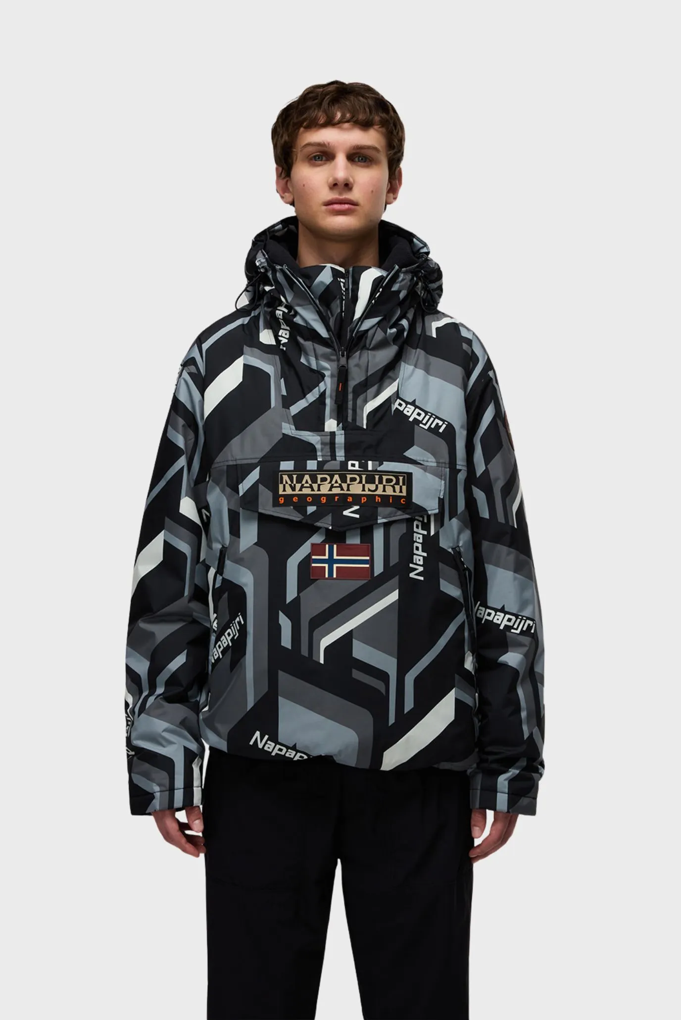 Мужской разноцветный анорак 1