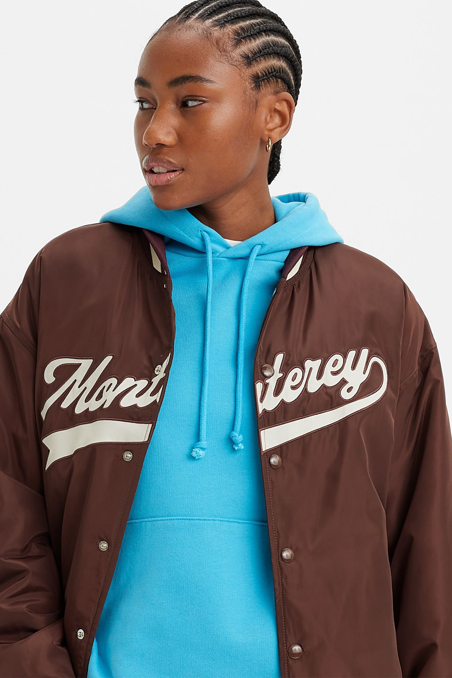 Женский коричневый бомбер 5