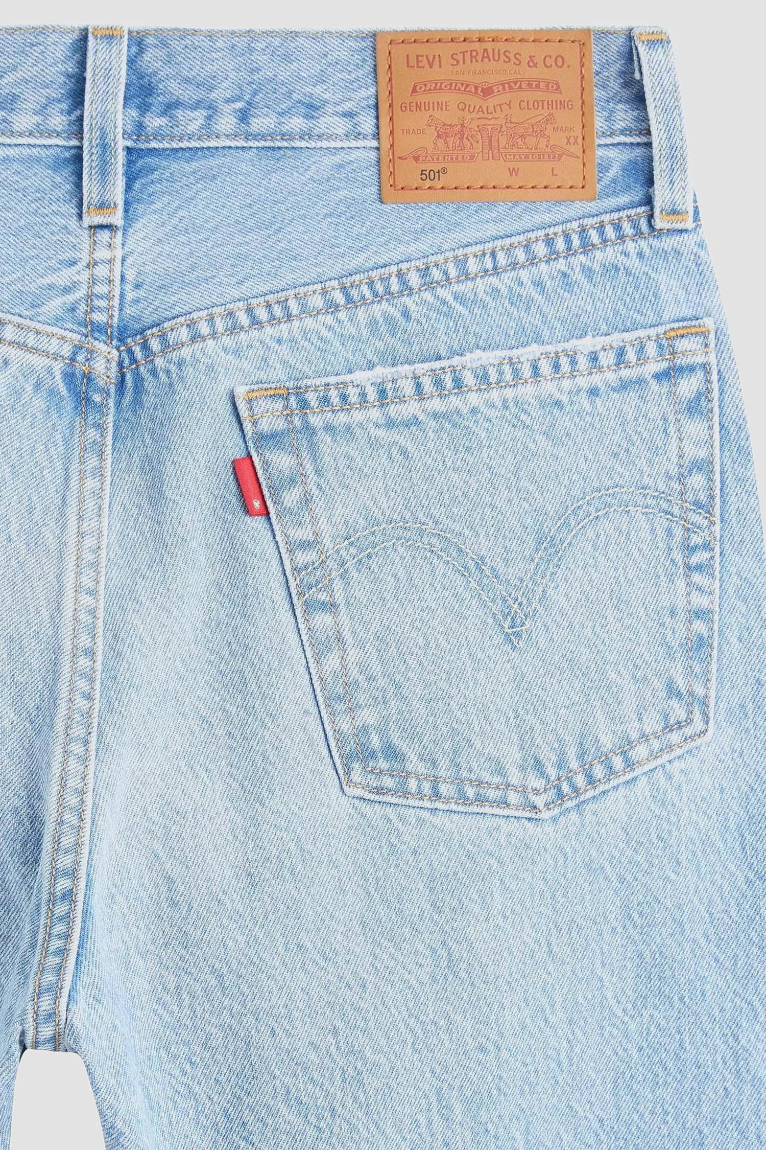 Женские голубые джинсы 501® Straight 7