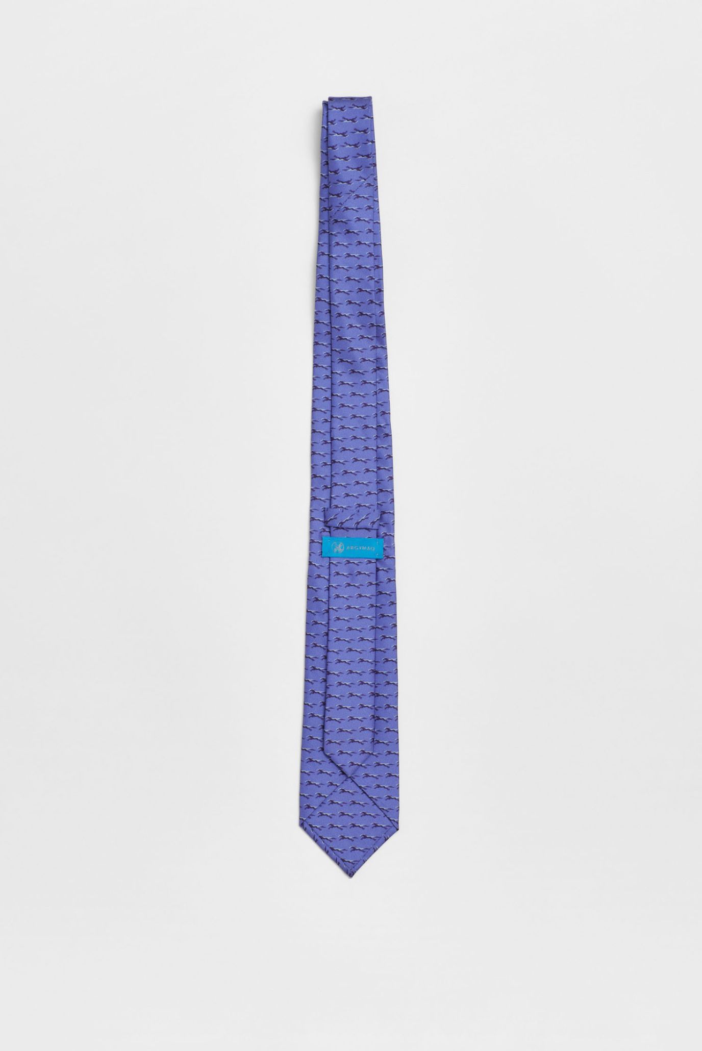 Мужской голубой шелковый галстук 2