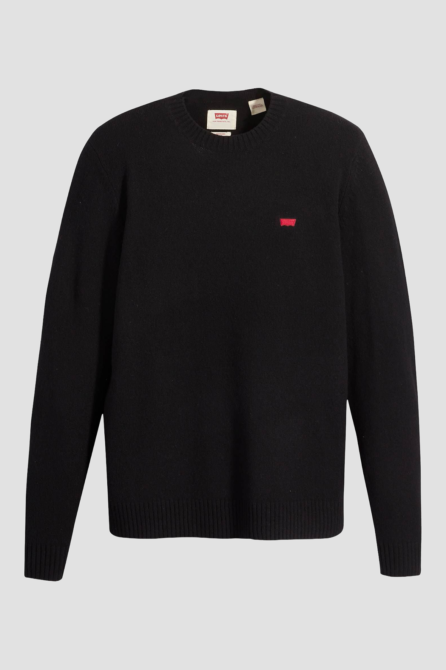 Мужской черный шерстяной джемпер 2