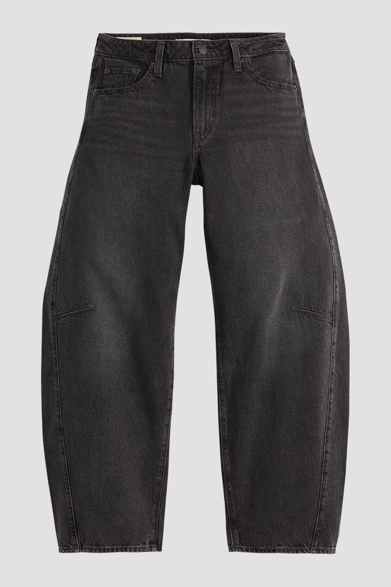 Женские черные джинсы Baggy Dad Barrel 2