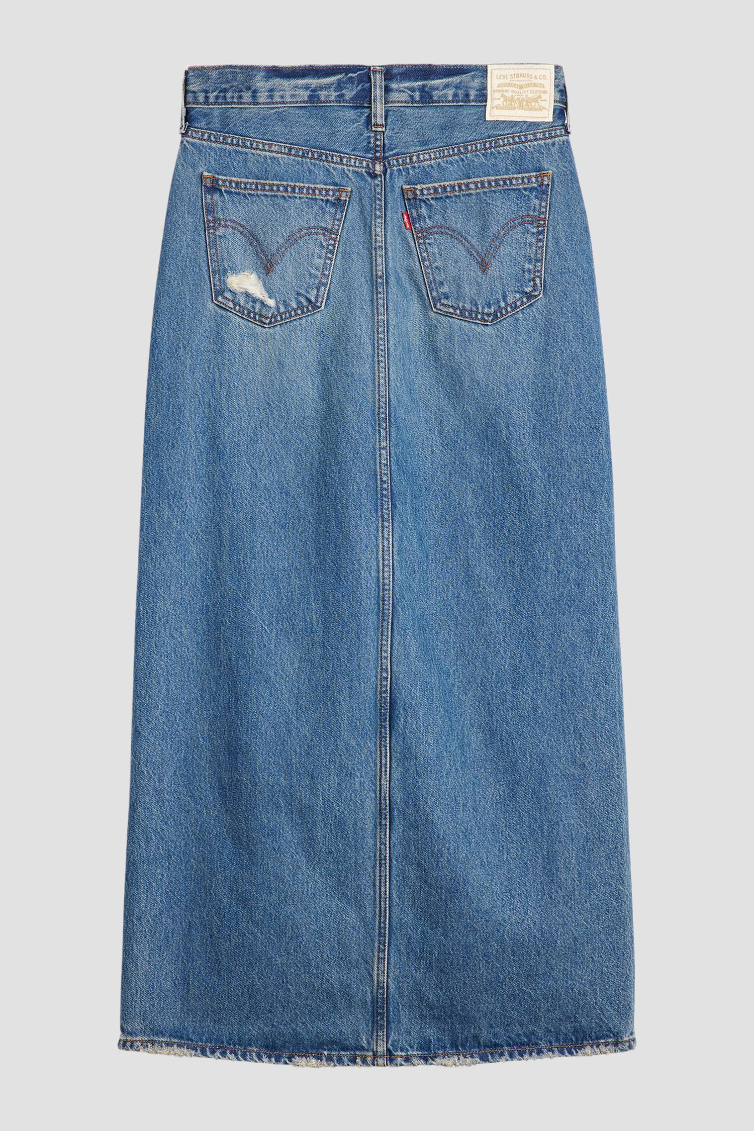 Женская синяя джинсовая юбка 4