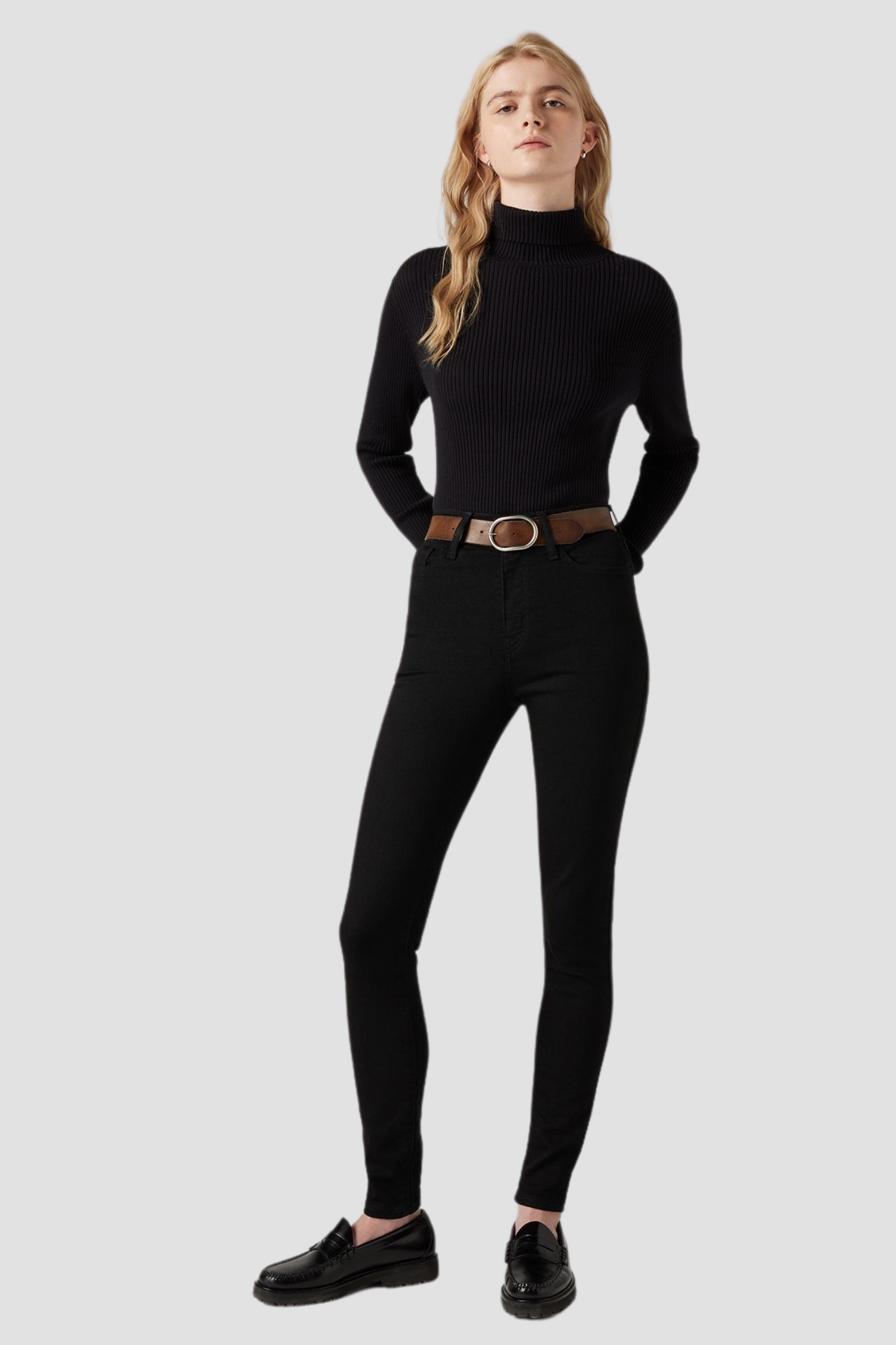 Женские черные джинсы 720® High Rise Super Skinny 5