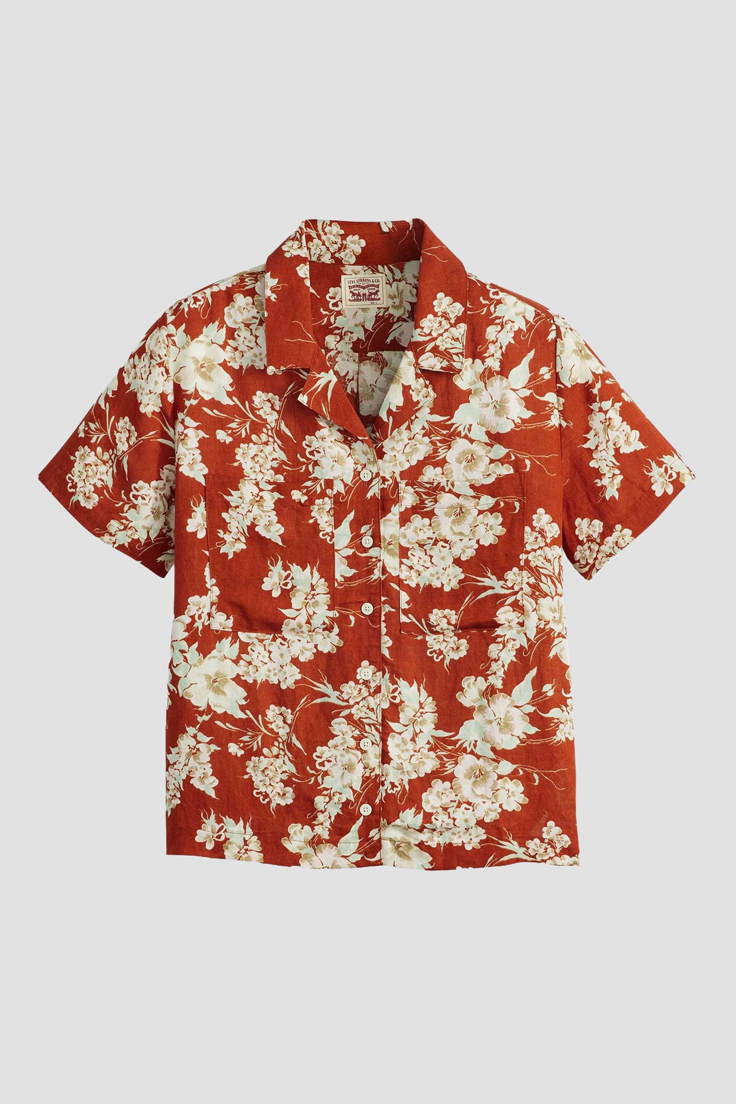 Женская льняная блуза с узором 2