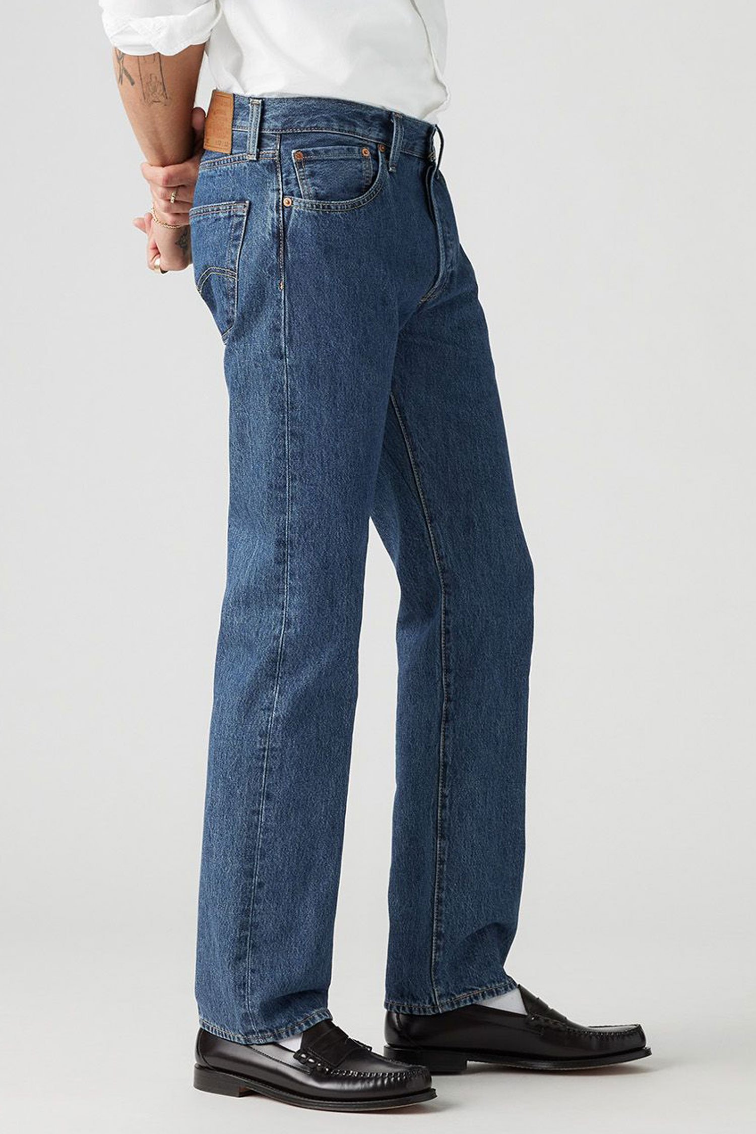 Мужские синие джинсы 501® Straight 4