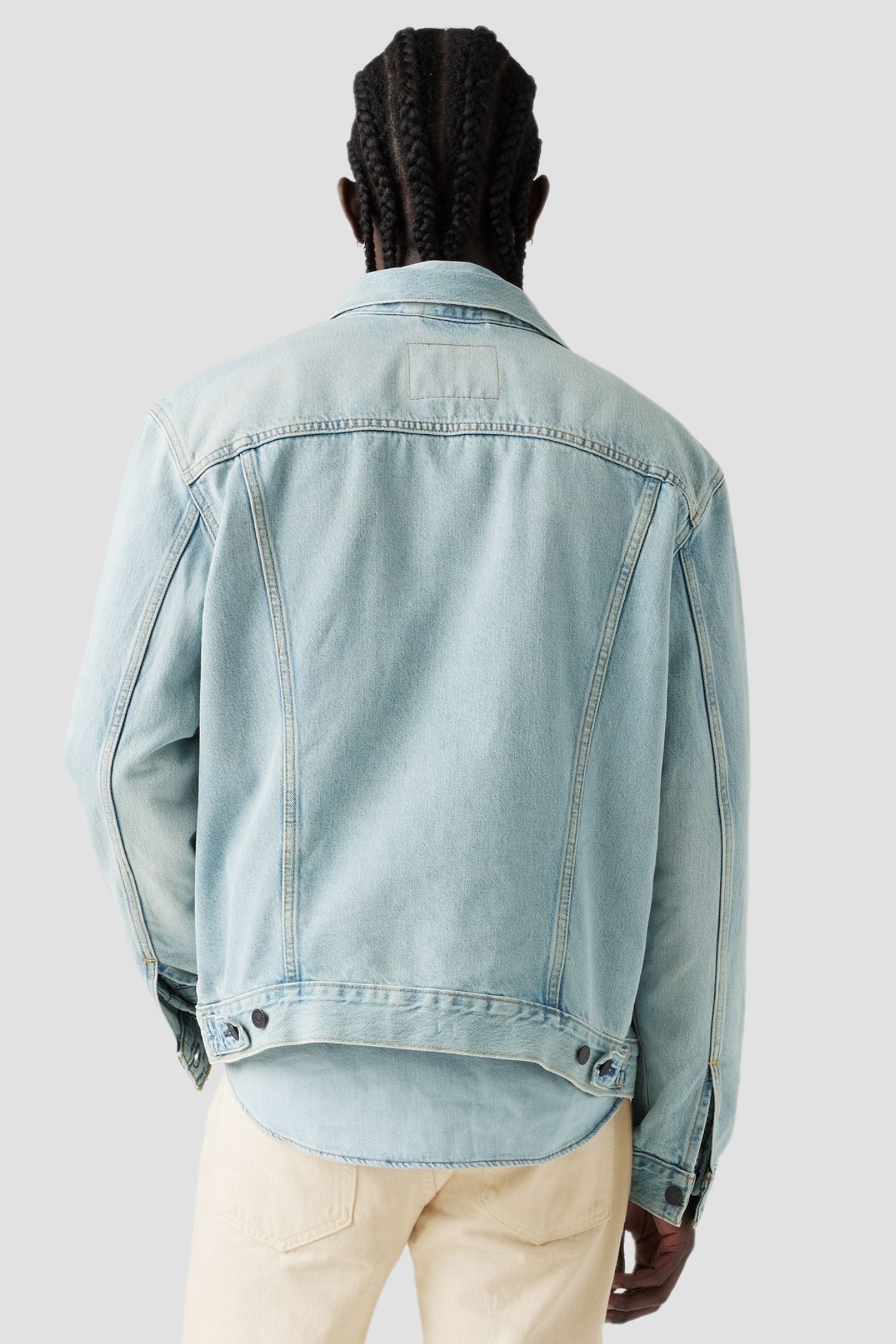 Мужская голубая джинсовая куртка 3