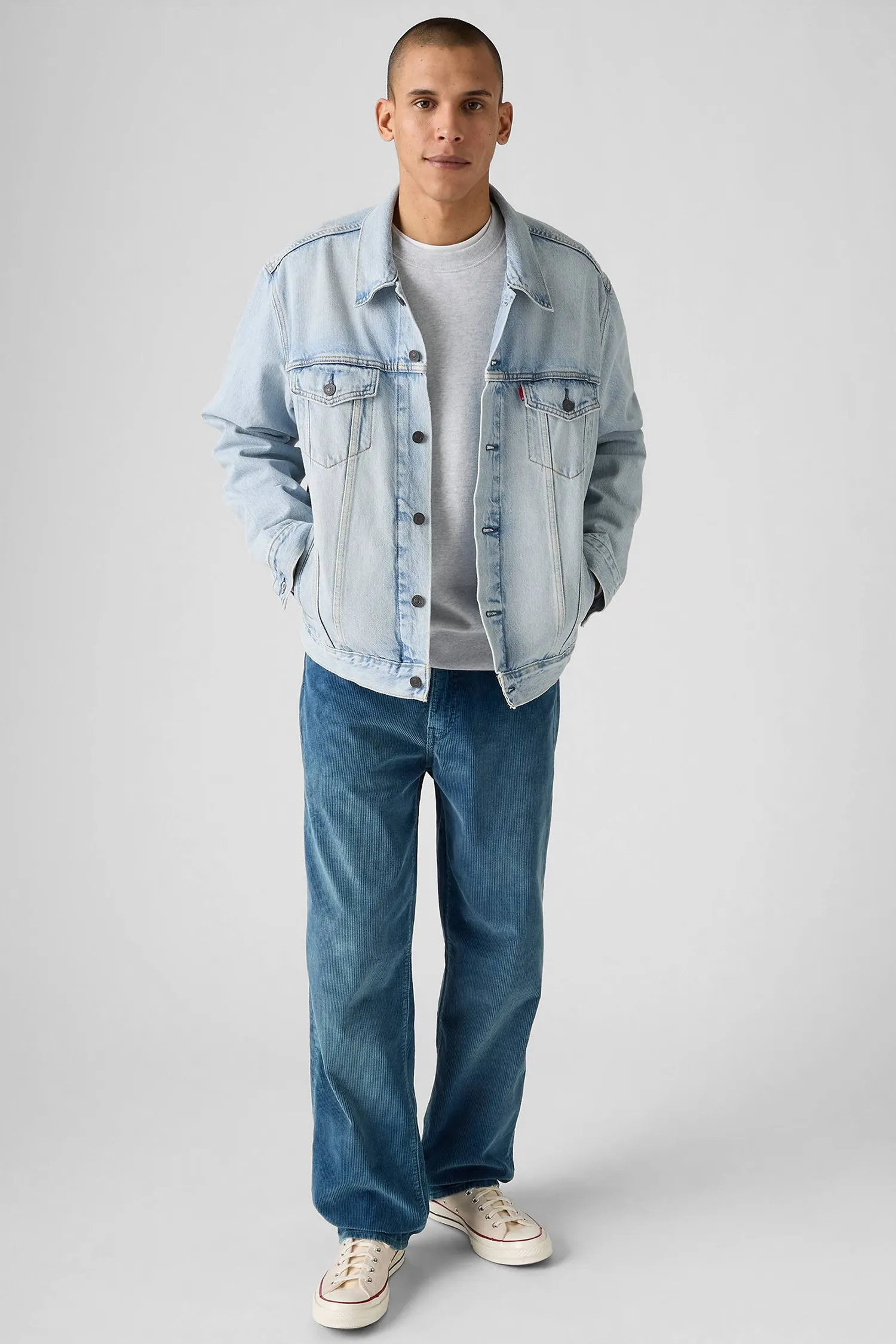 Мужские голубые вельветовые джинсы 568™ Loose Straight Corduroy 7