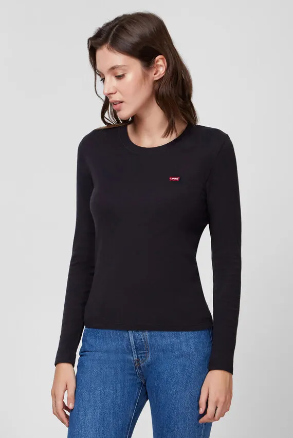 Женский черный лонгслив Levi's