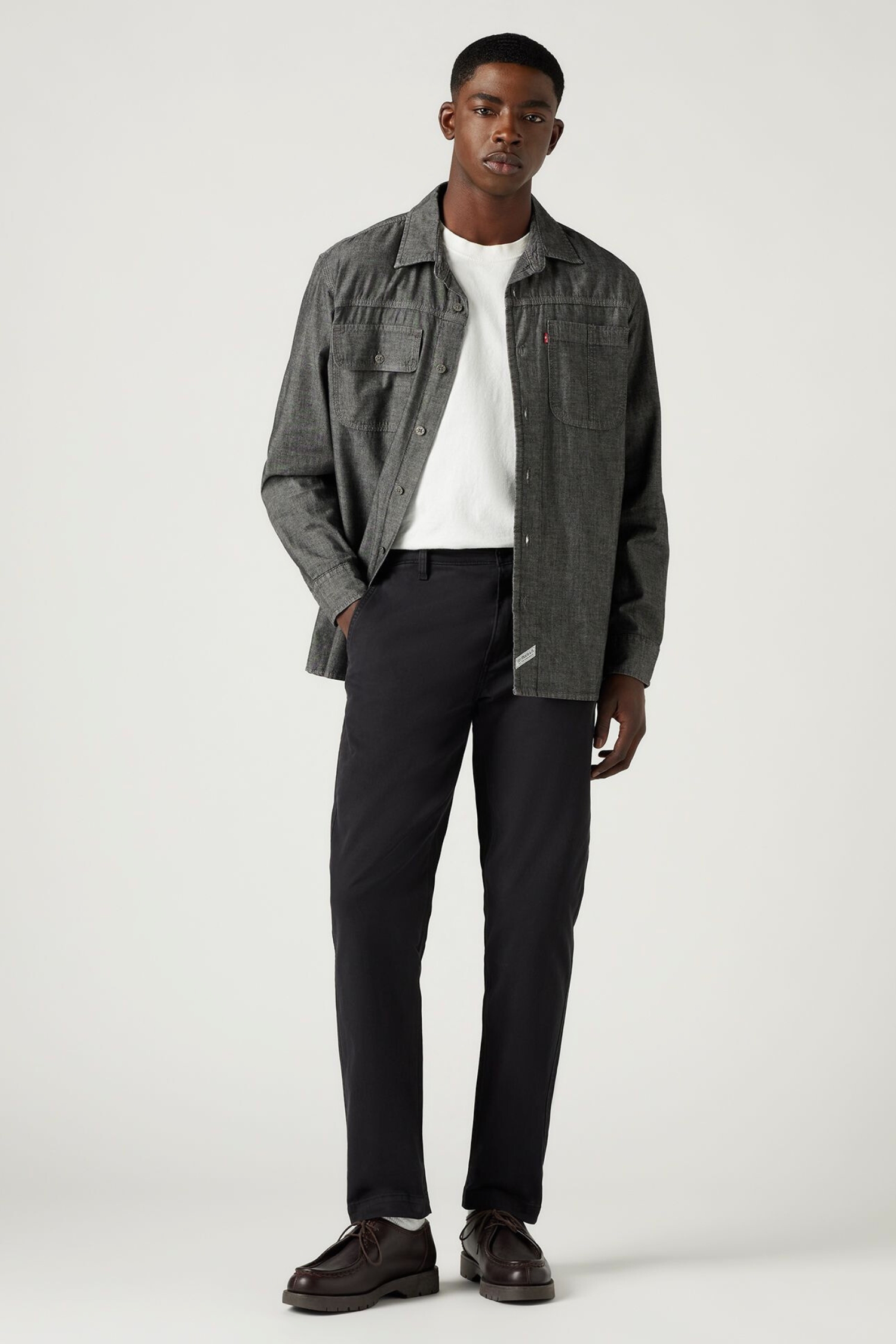 Мужские черные чиносы 6