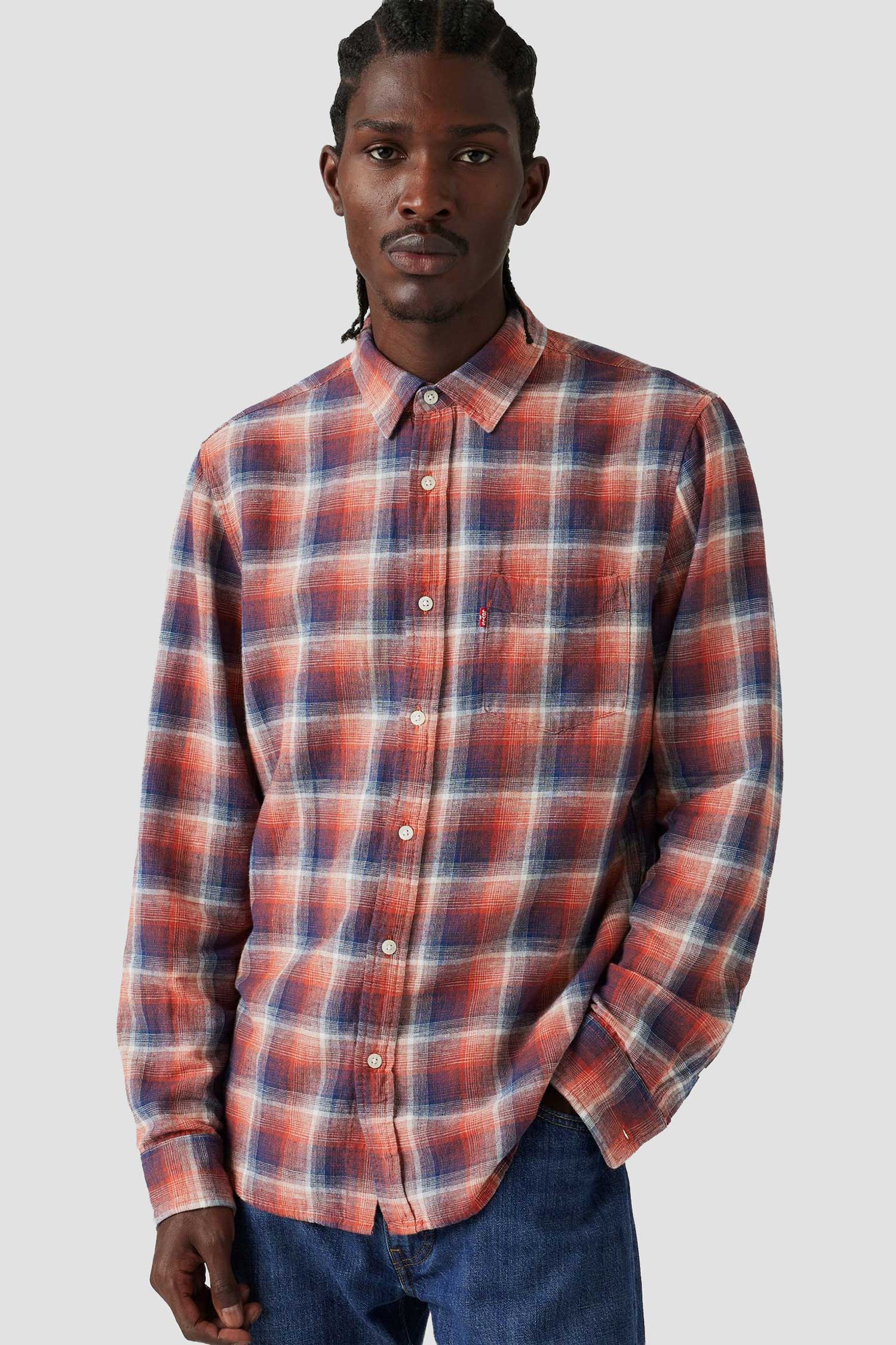 Мужская рубашка в клетку 4