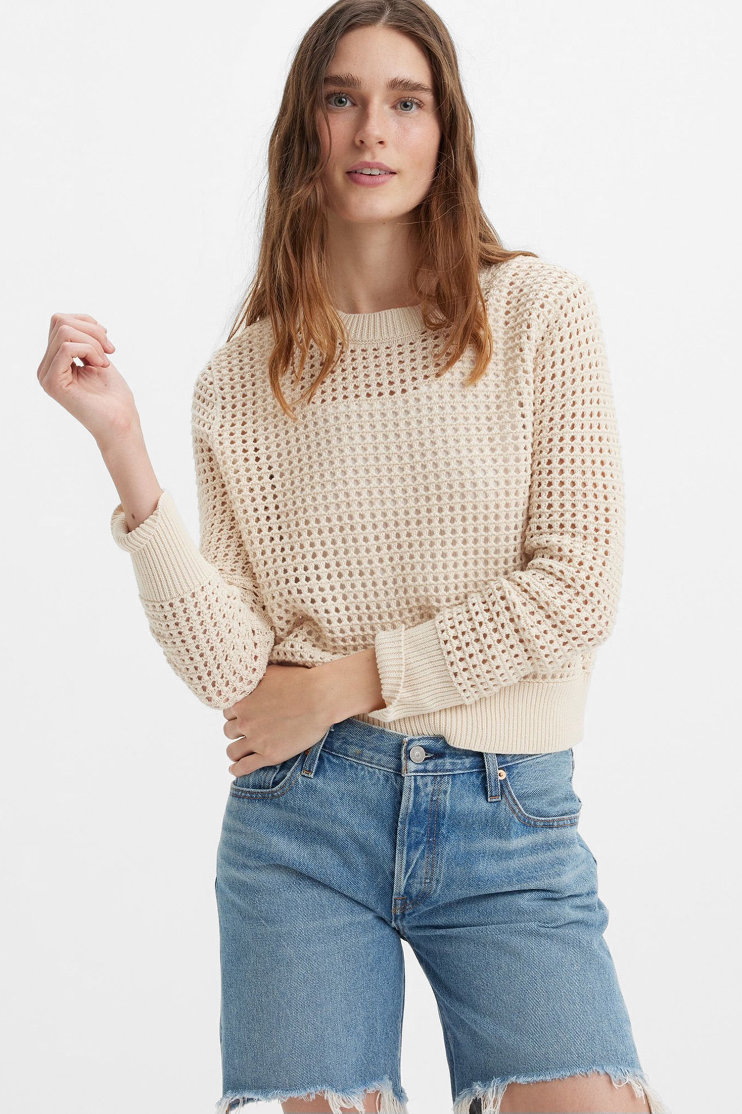 Женский бежевый джемперLevi's Женский бежевый джемпер 4