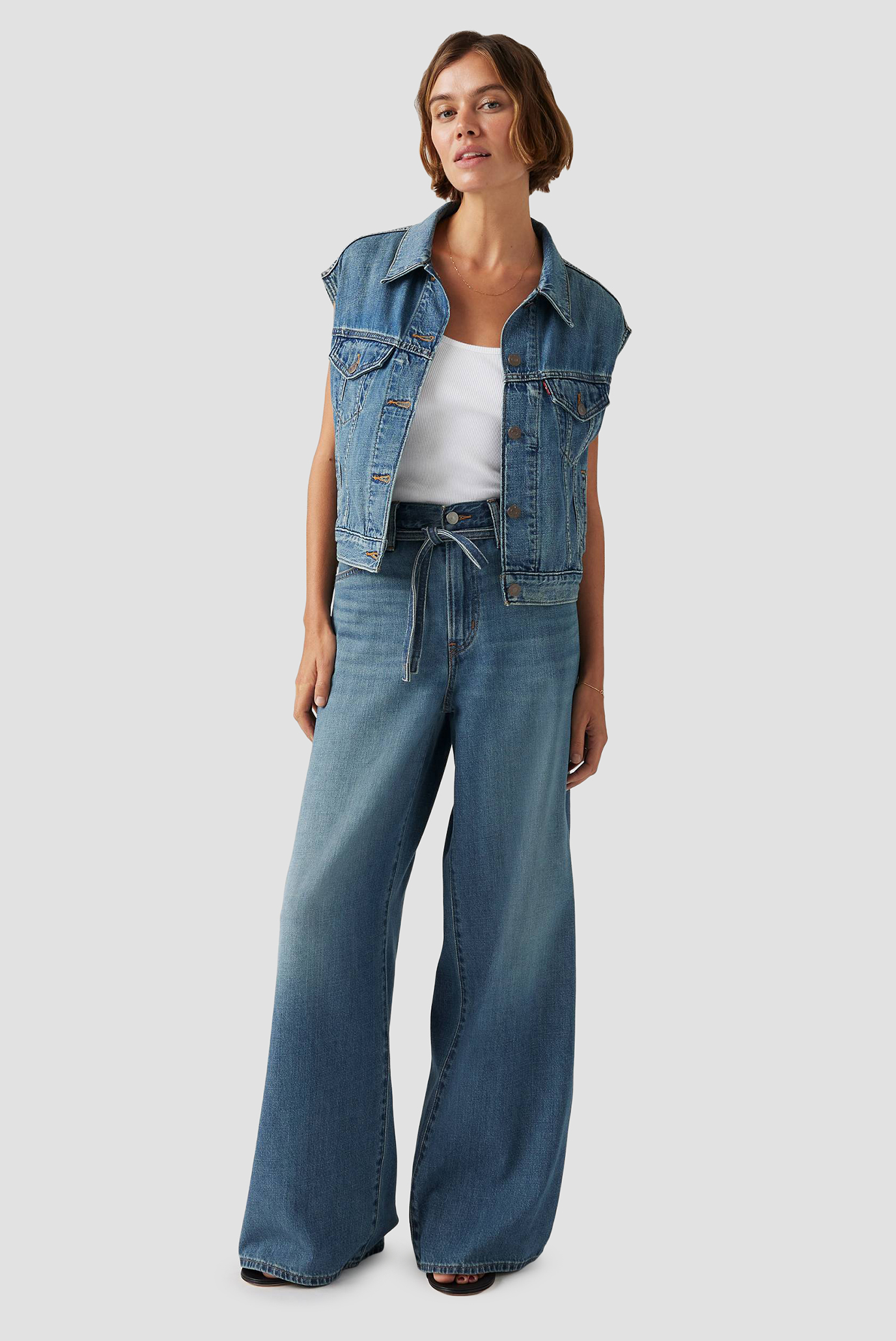 Женские синие джинсы XL Straight 6