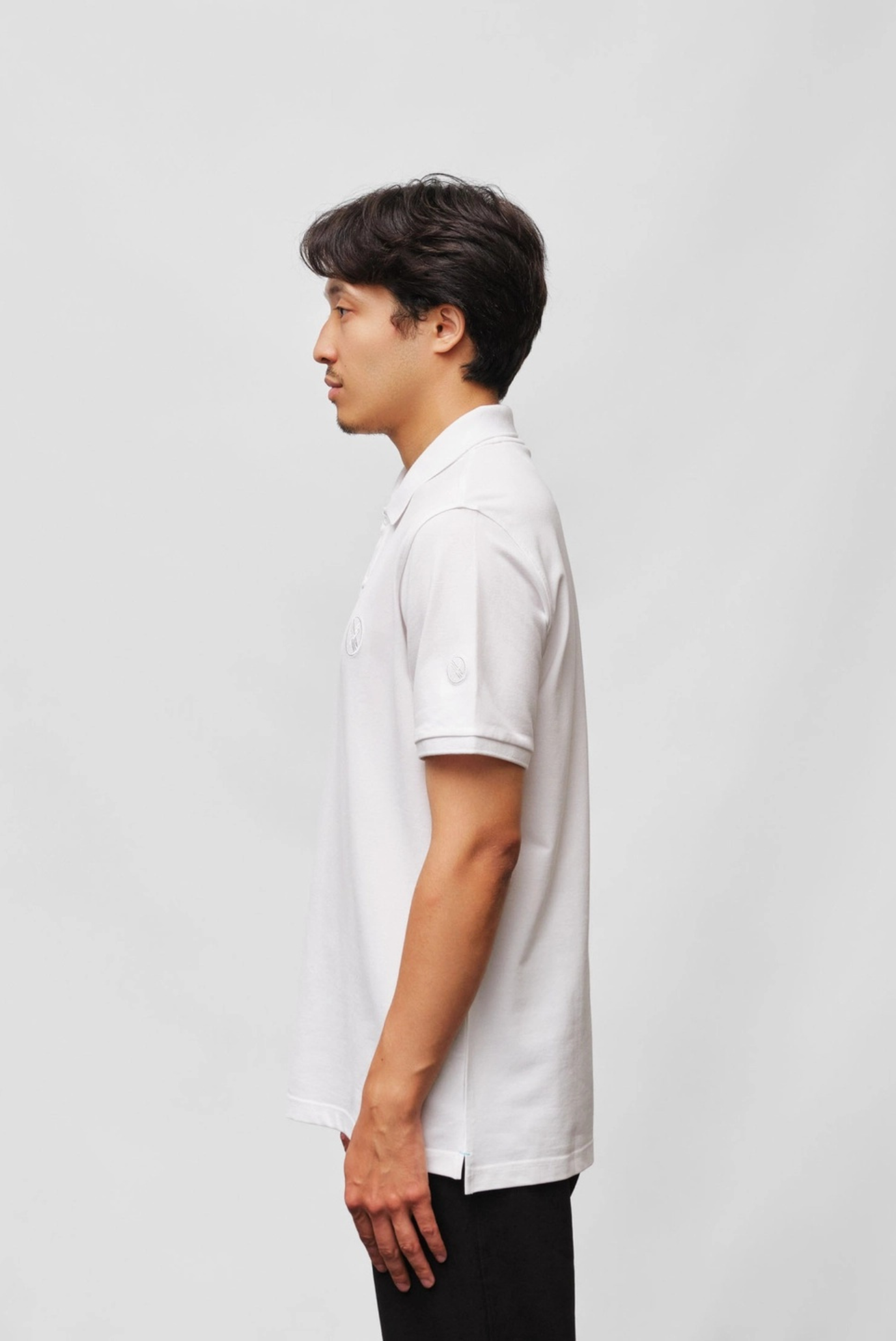 Мужское белое поло 3