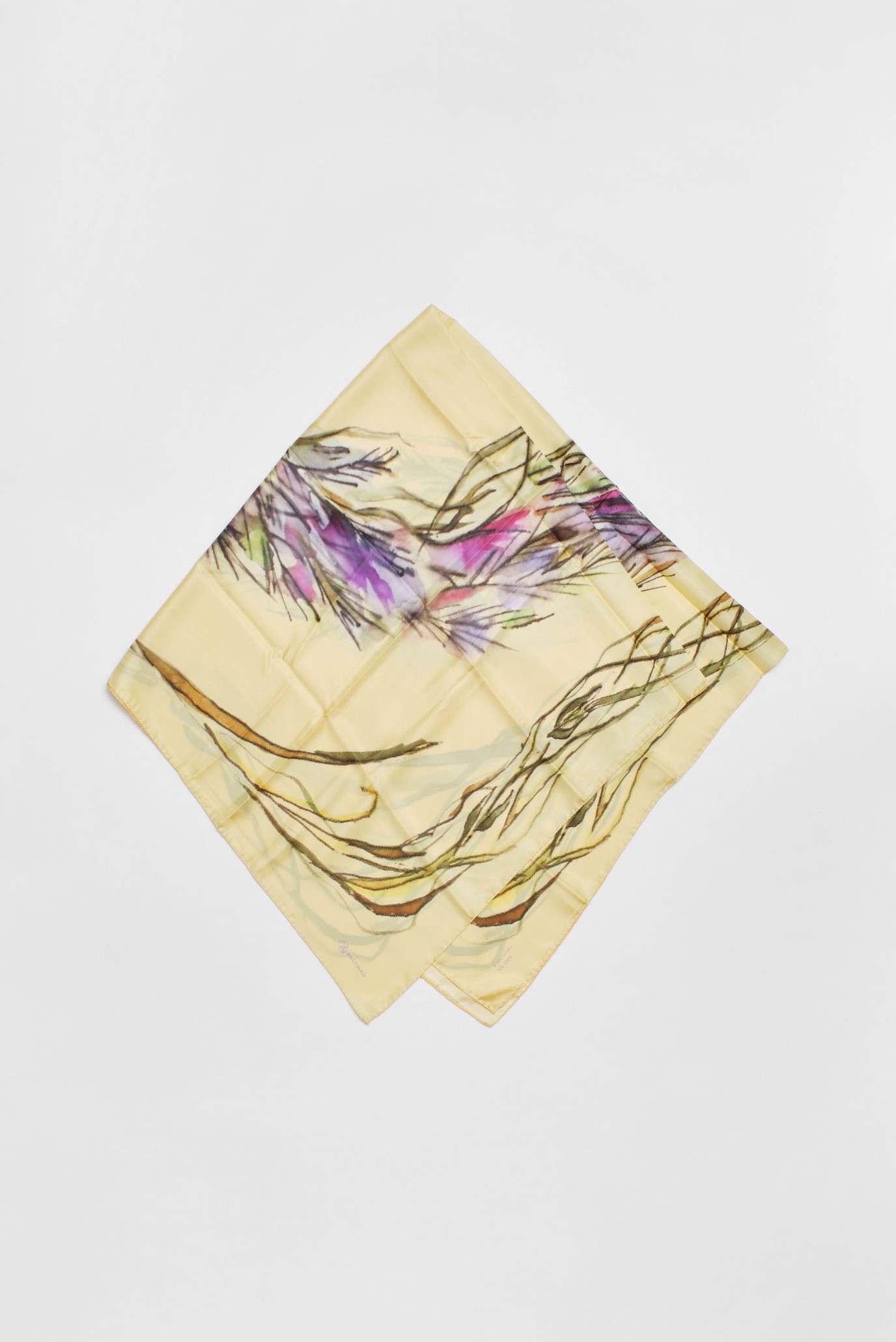 Женский желтый платок 140х140 1