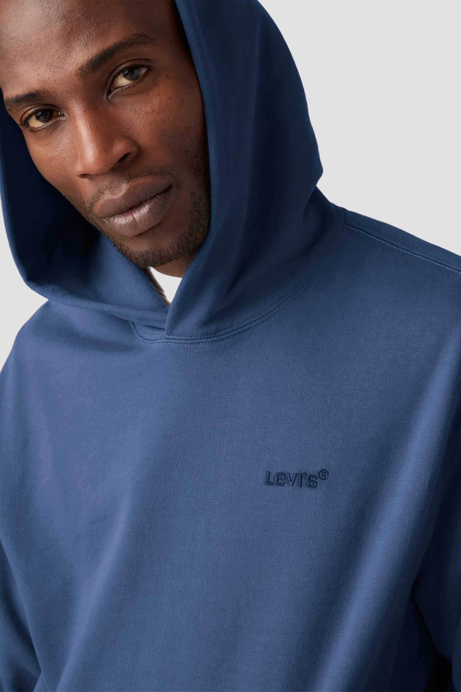 Мужское синее худи 5