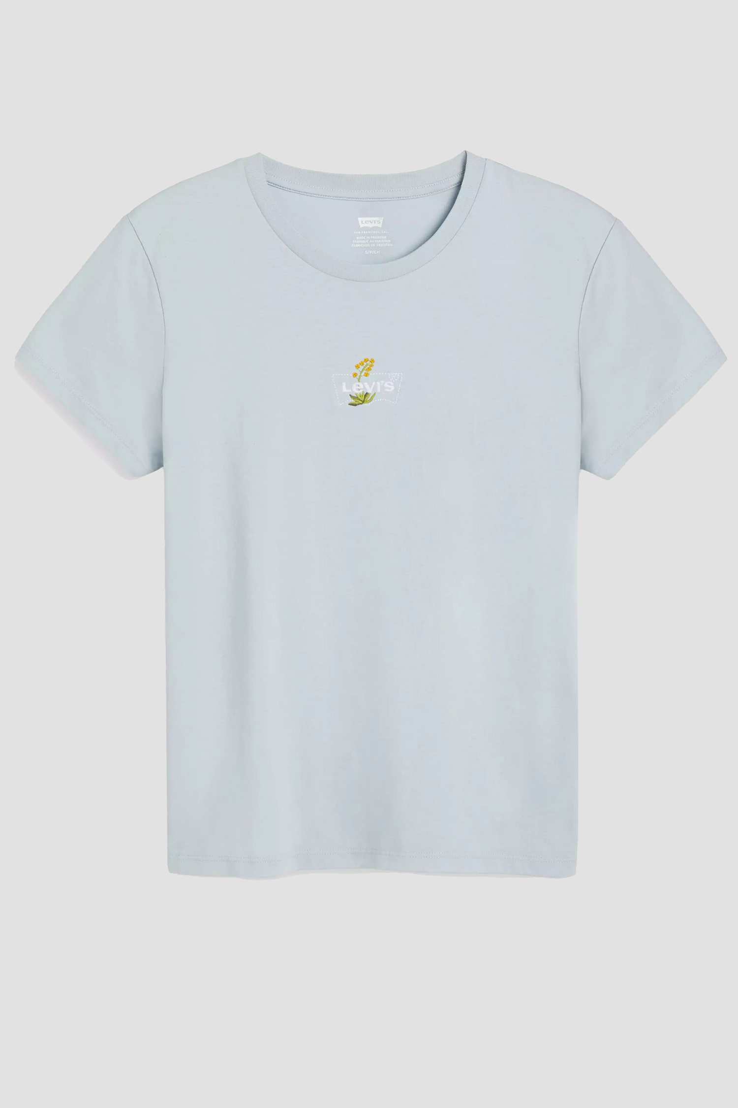 Женская голубая футболка 1