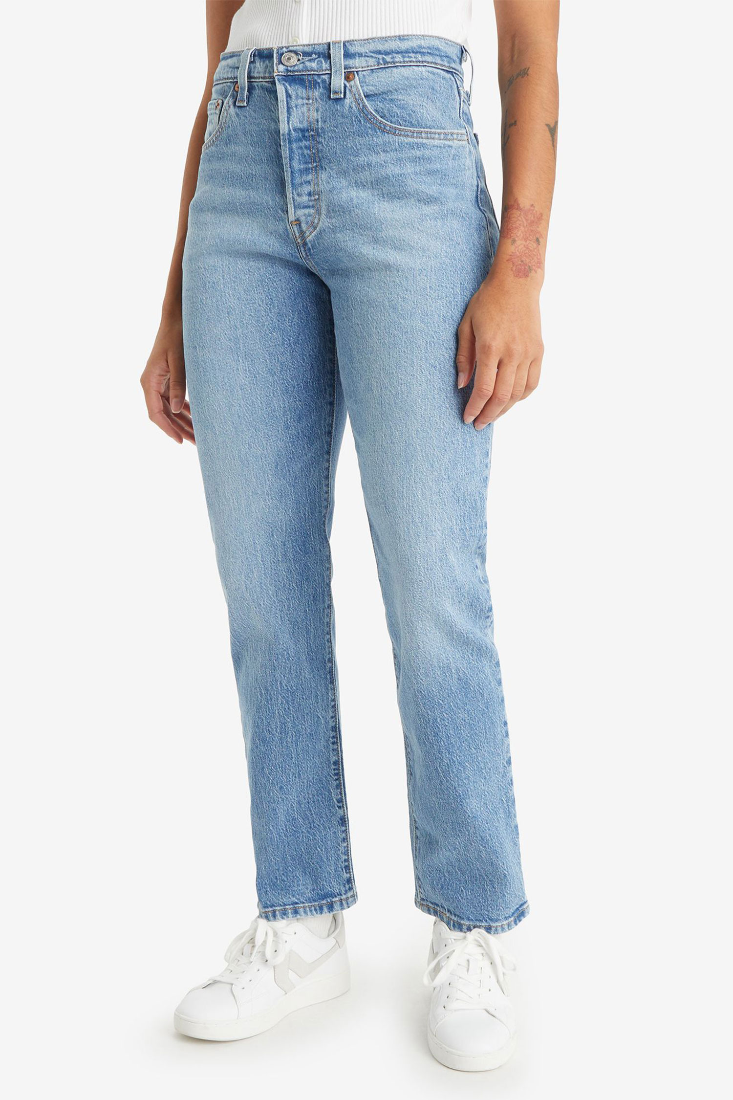 Женские голубые джинсы  501® Straight 6