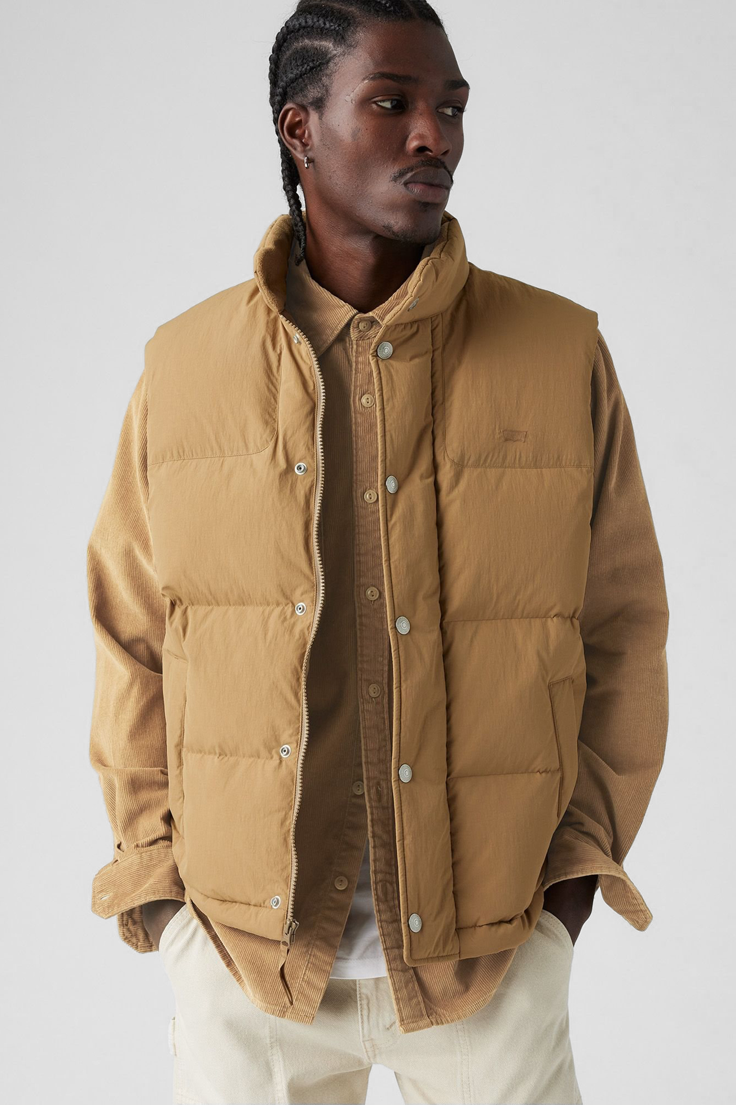 Мужской коричневый жилет 3