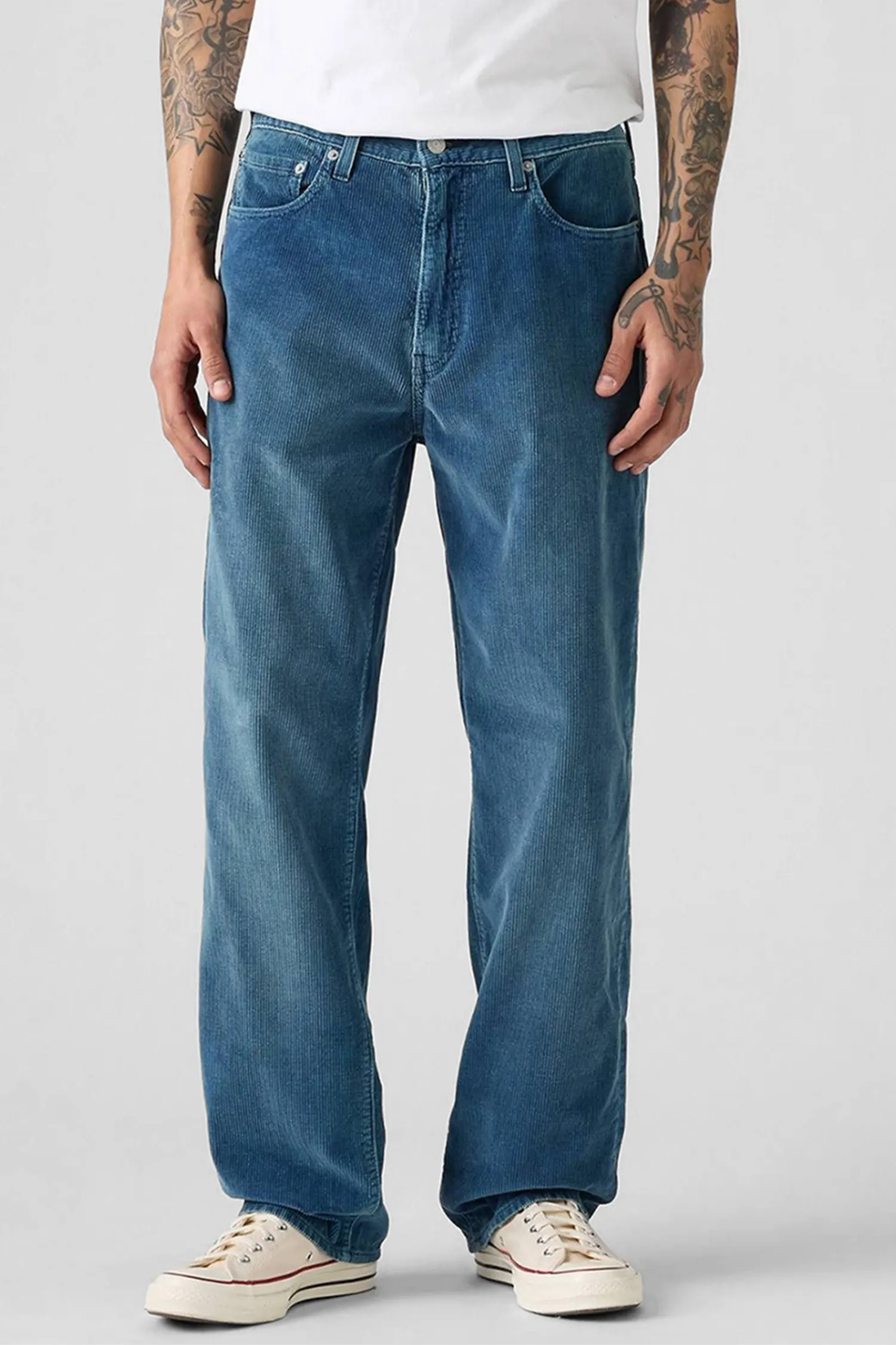 Мужские голубые вельветовые джинсы 568™ Loose Straight Corduroy 1