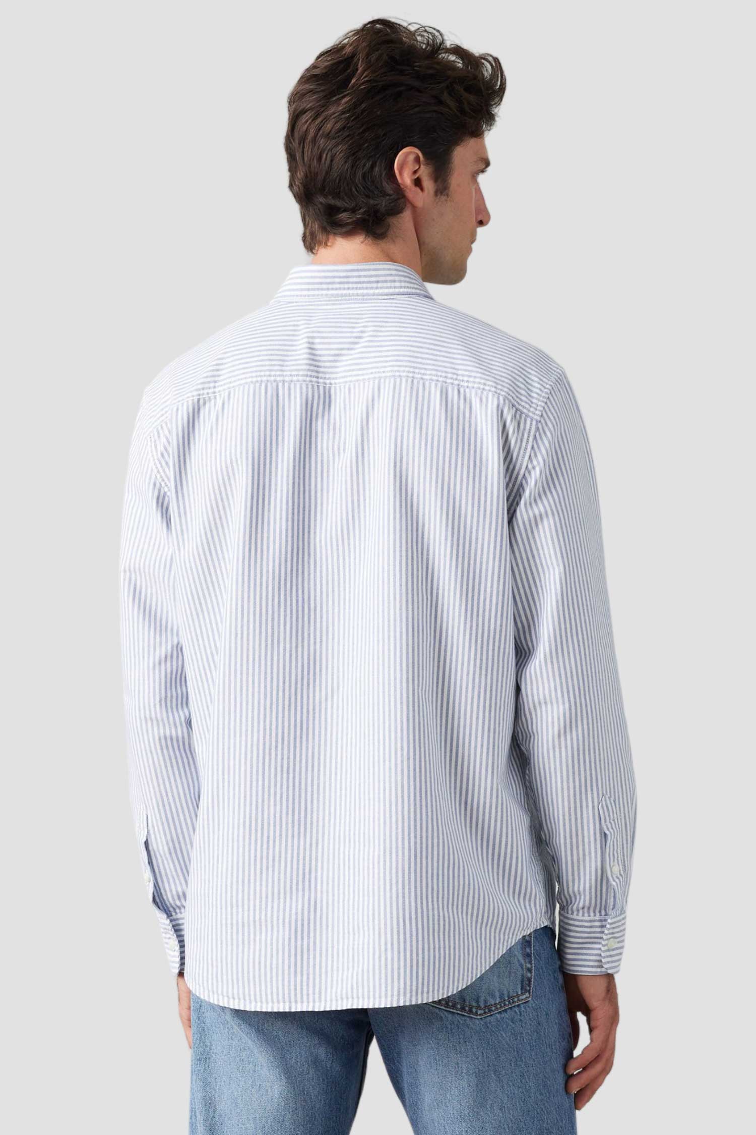 Мужская рубашка в полоску 3