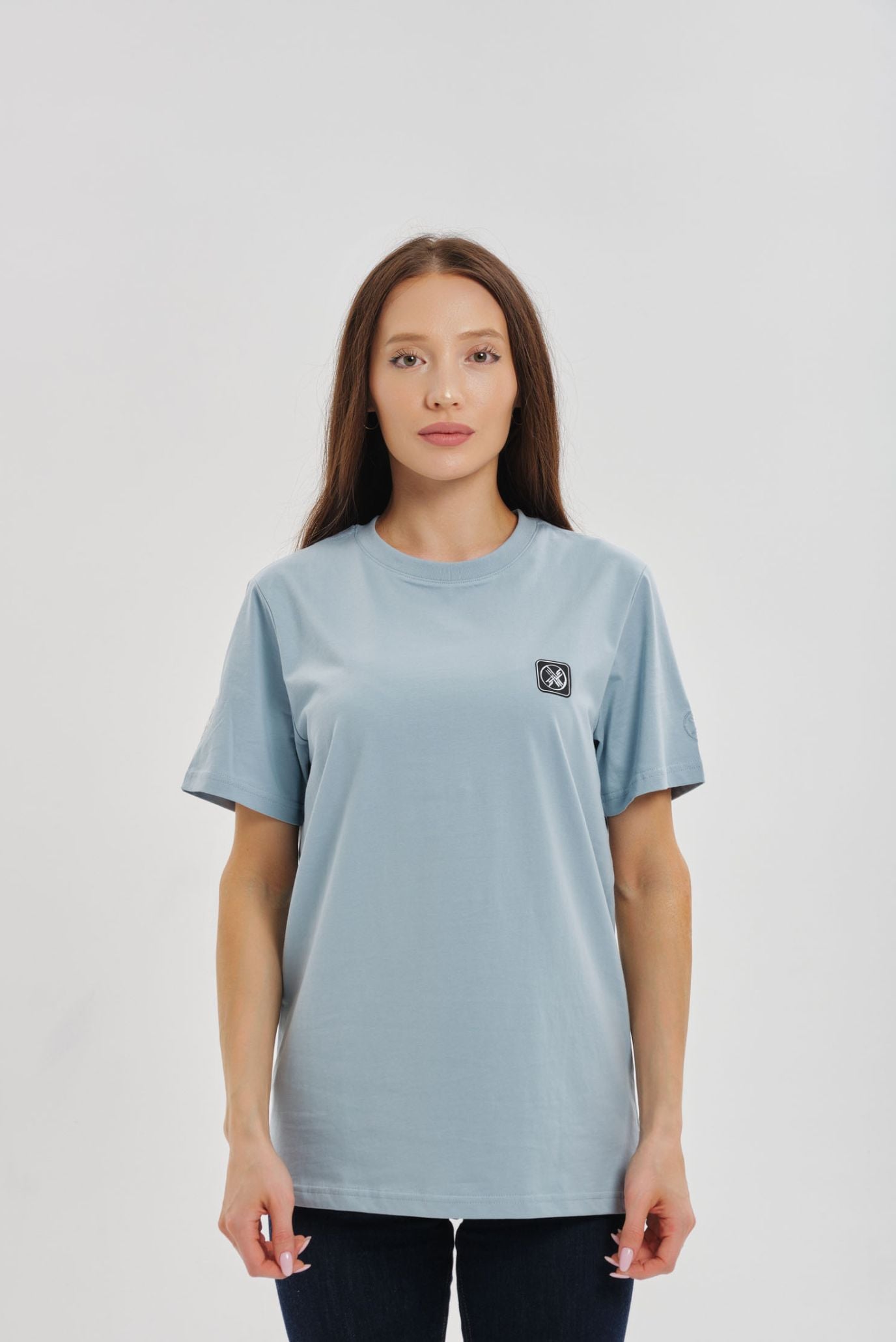 Голубая футболка SHANYRAQ (Унисекс) 6