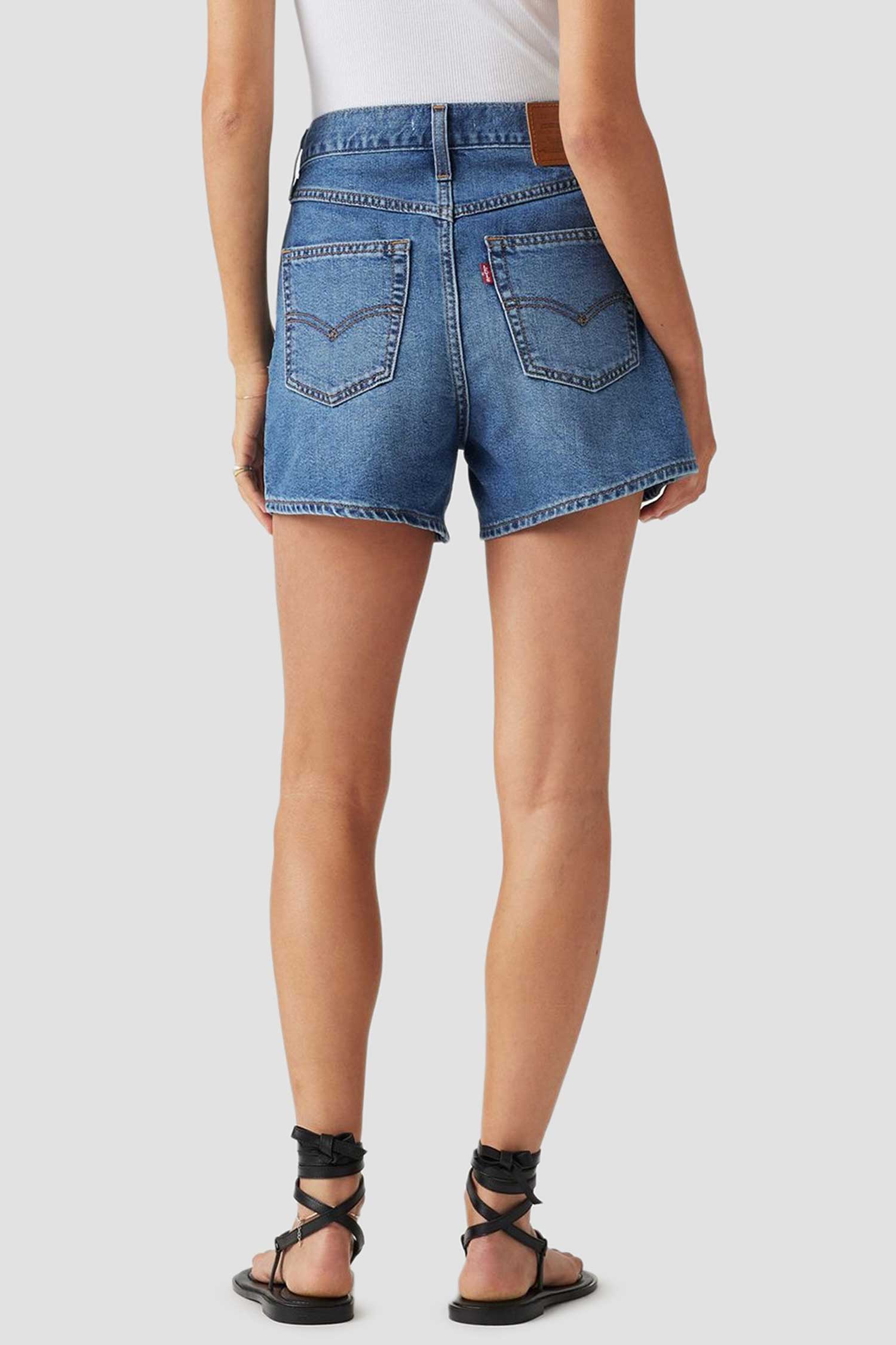 Женские синие джинсовые шорты 80's Mom 3