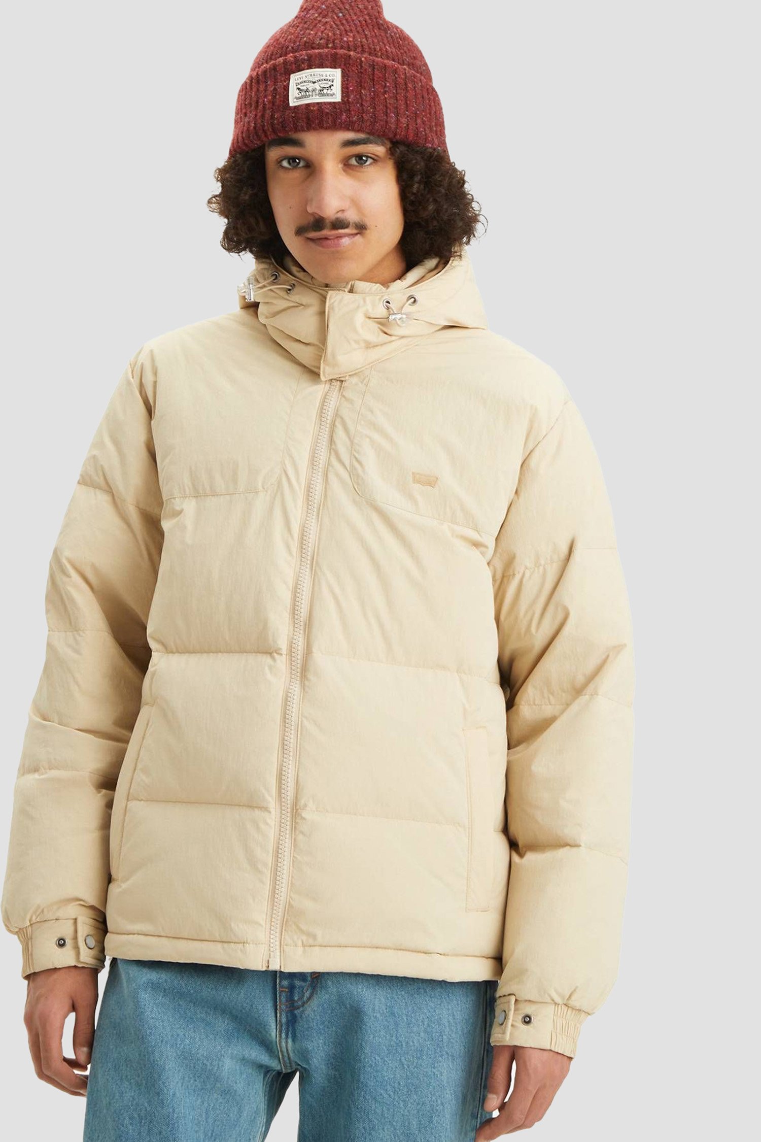 Мужская бежевая куртка 5