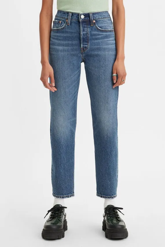 Женские синие джинсы Wedgie Straight Levi's