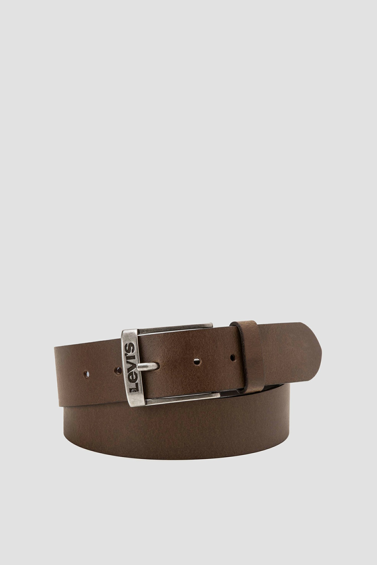 Коричневый кожаный ремень 1