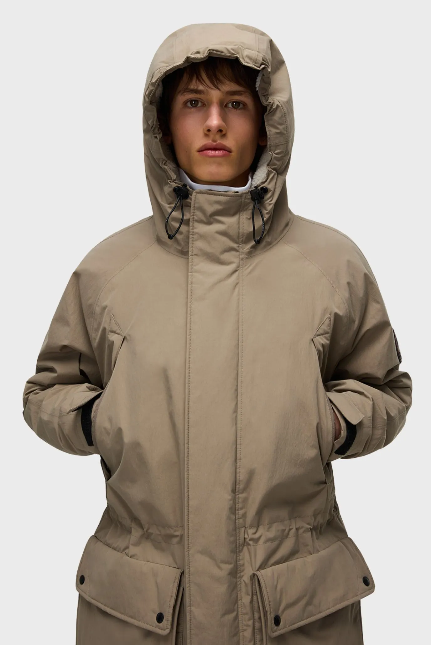Мужская бежевая куртка 3