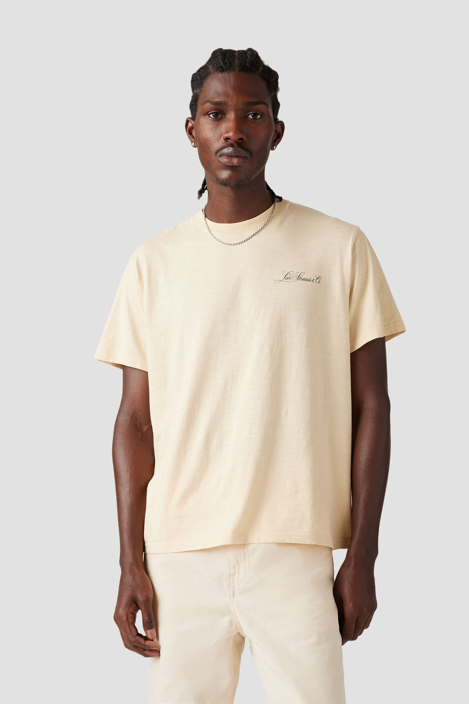 Мужская бежевая футболка 3