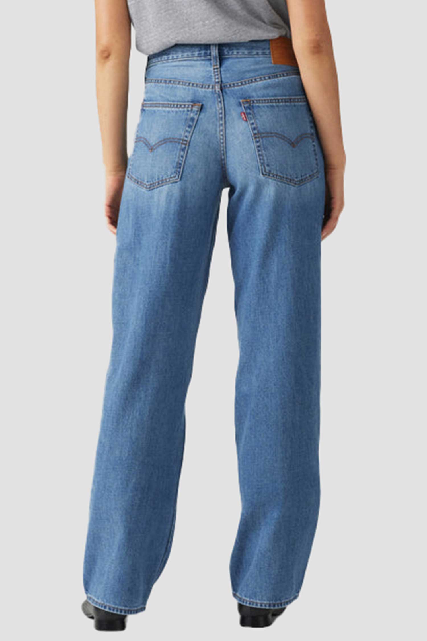 Женские синие джинсы Baggy Dad 3