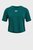 Детская бирюзовая футболка UA CROP SPORTSTYLE LOGO SS