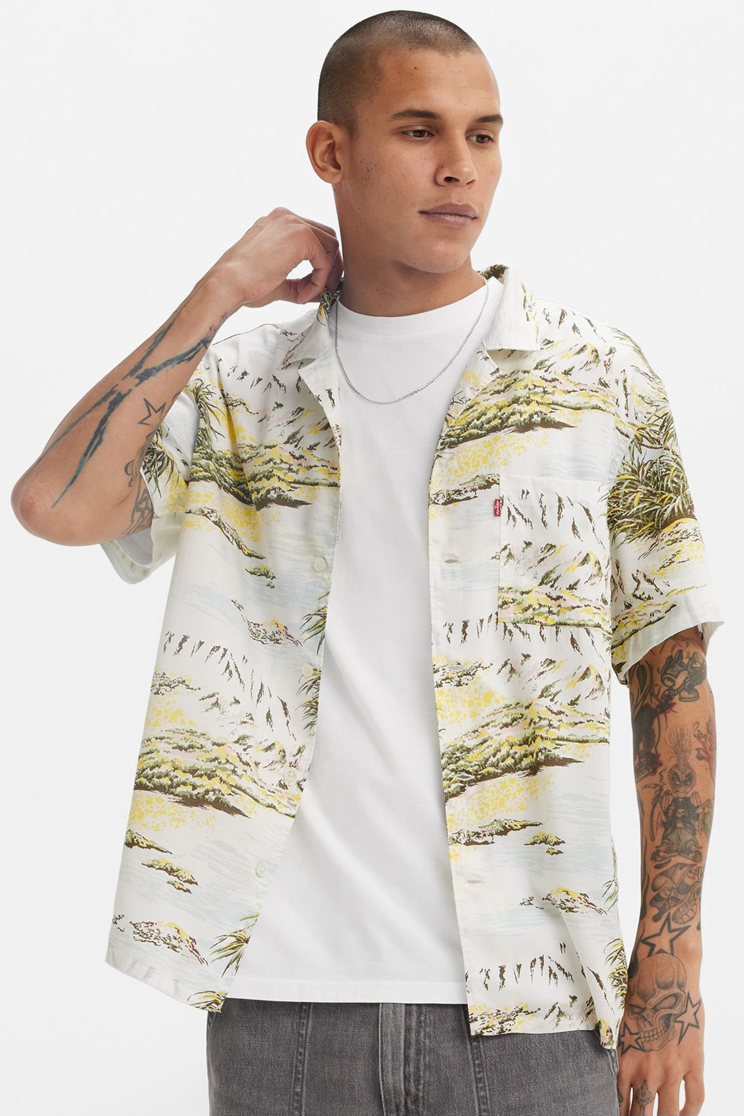 Мужская рубашка с узором 4