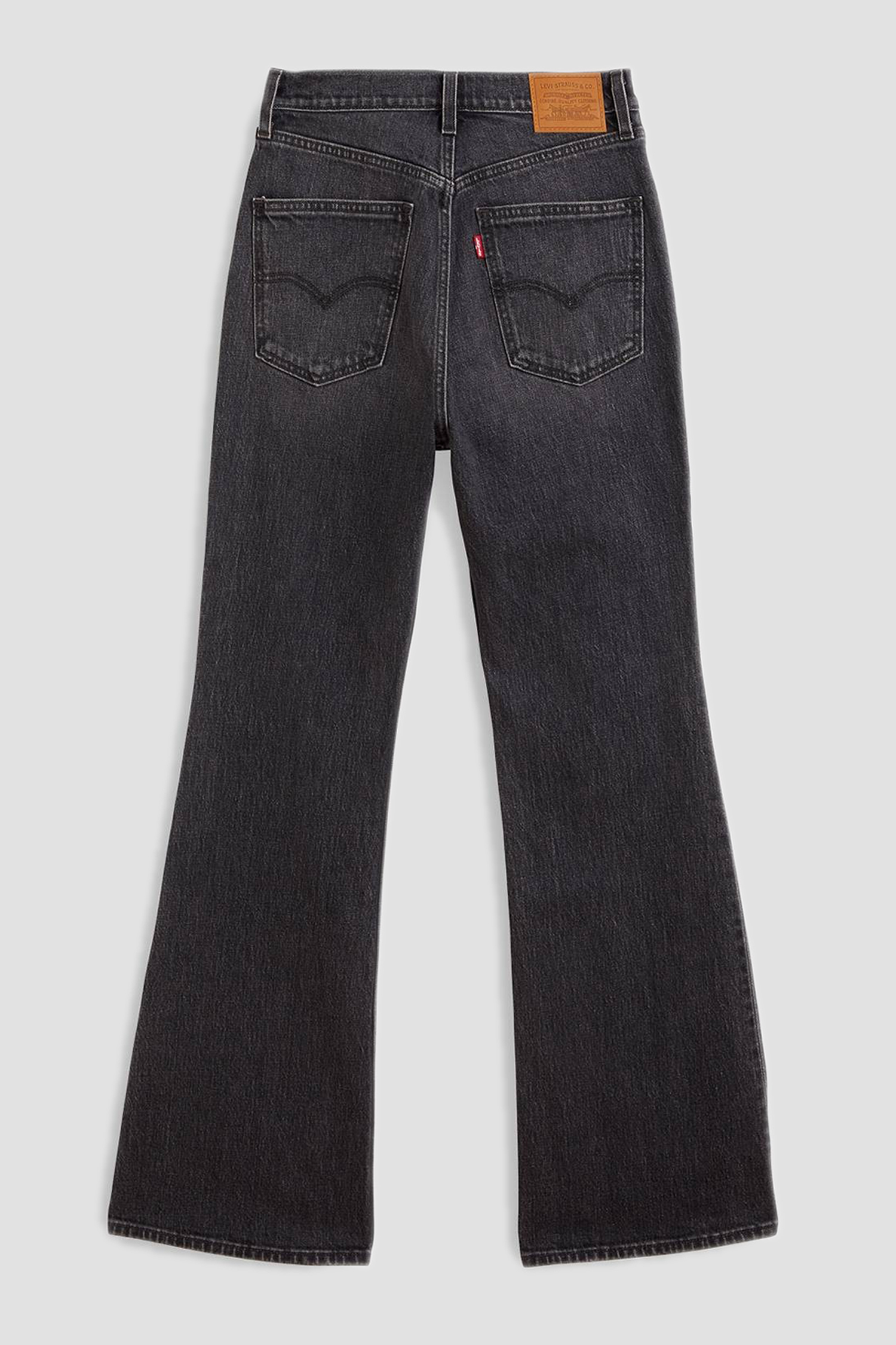 Женские черные джинсы 70'S High Flare 5