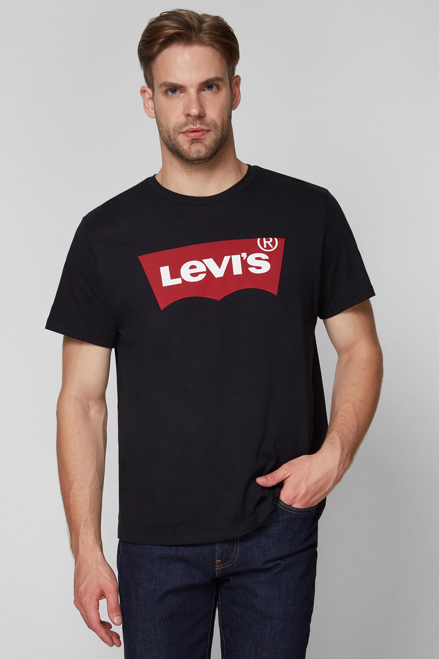 Мужская черная футболка 1