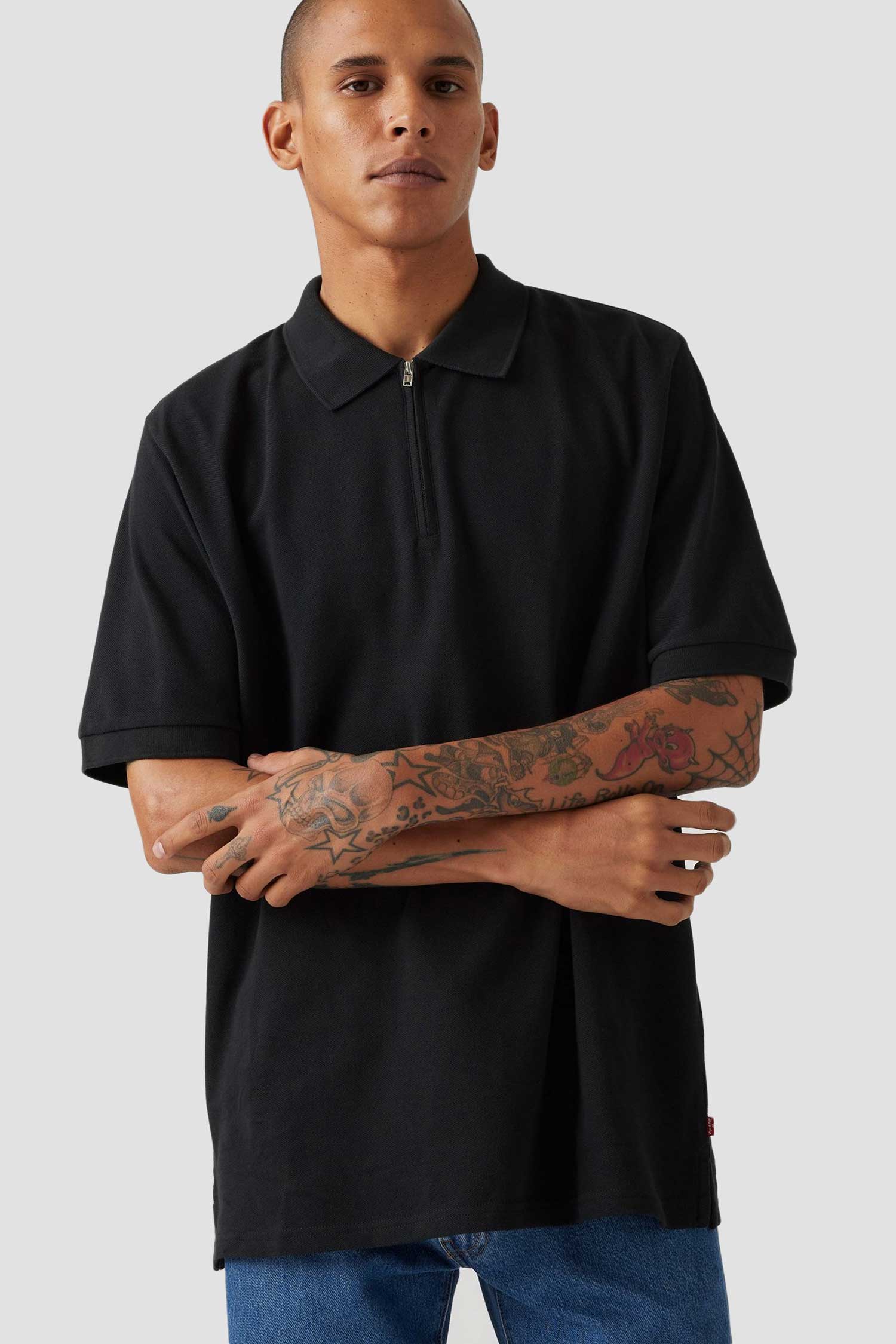 Мужское черное поло 5