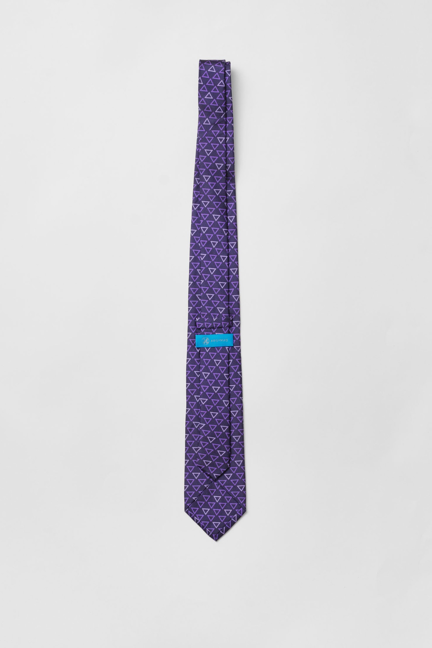 Мужской фиолетовый шелковый галстук 3