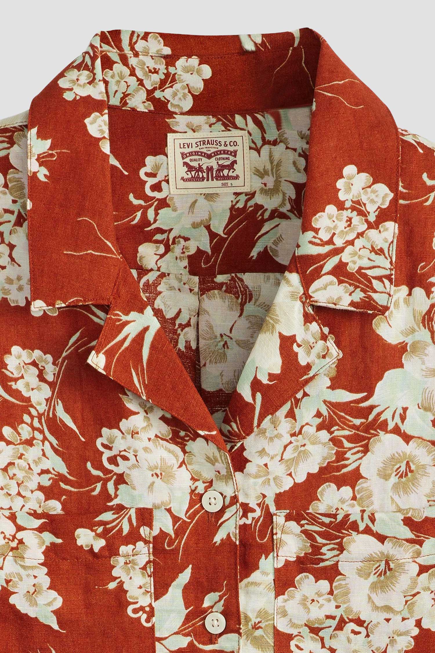 Женская льняная блуза с узором 6