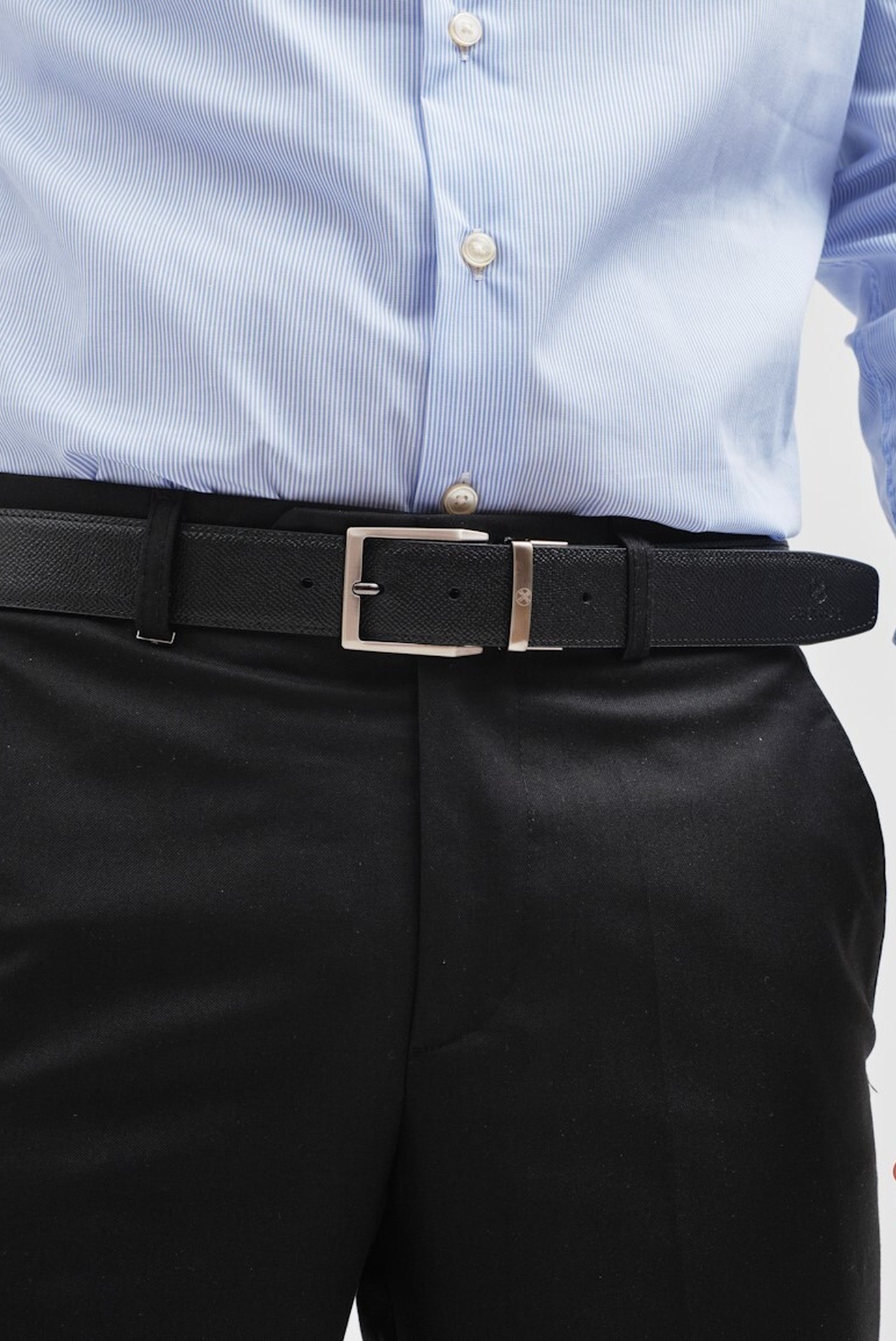 Мужской черный ремень 35ММ 5