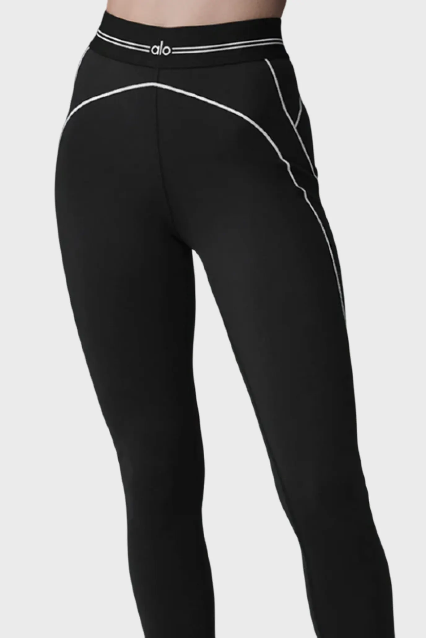 Леггинсы Alo Yoga Airbrush High-Waist Heart Throb Legging Black/White 2