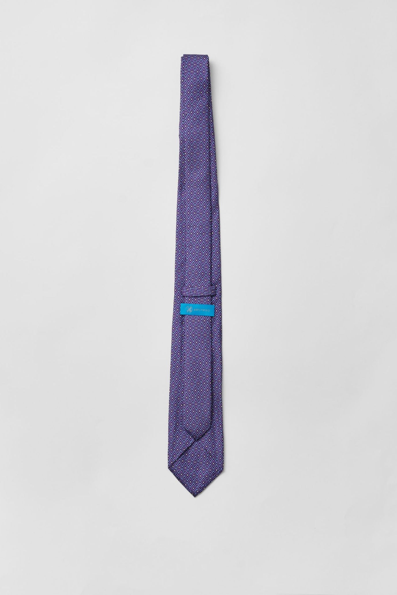 Мужской сине-голубой шелковый галстук 2