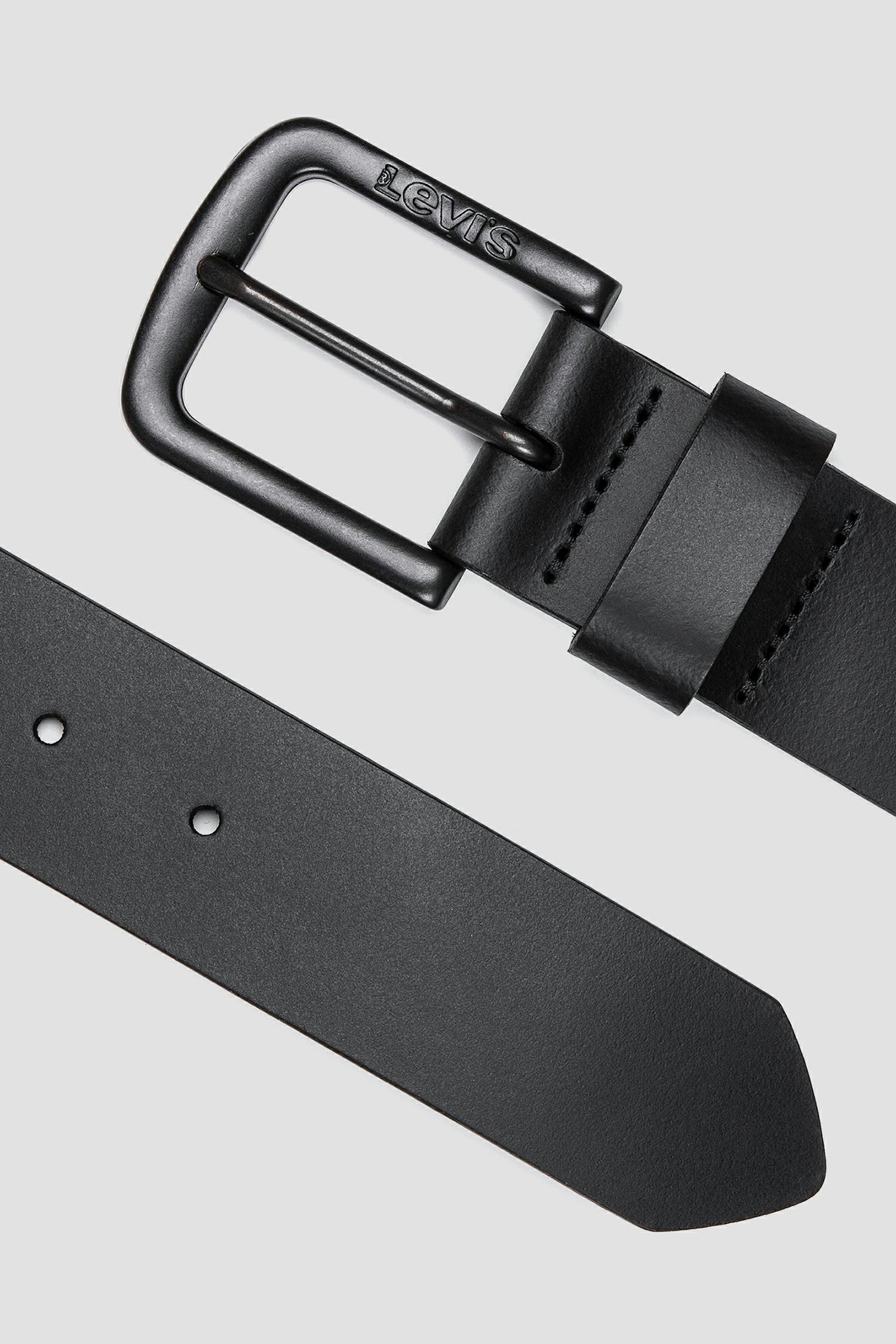 Черный кожаный ремень 2