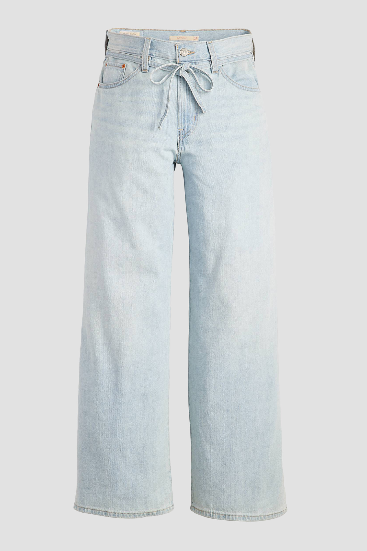 Женские голубые джинсы XL Straight 2