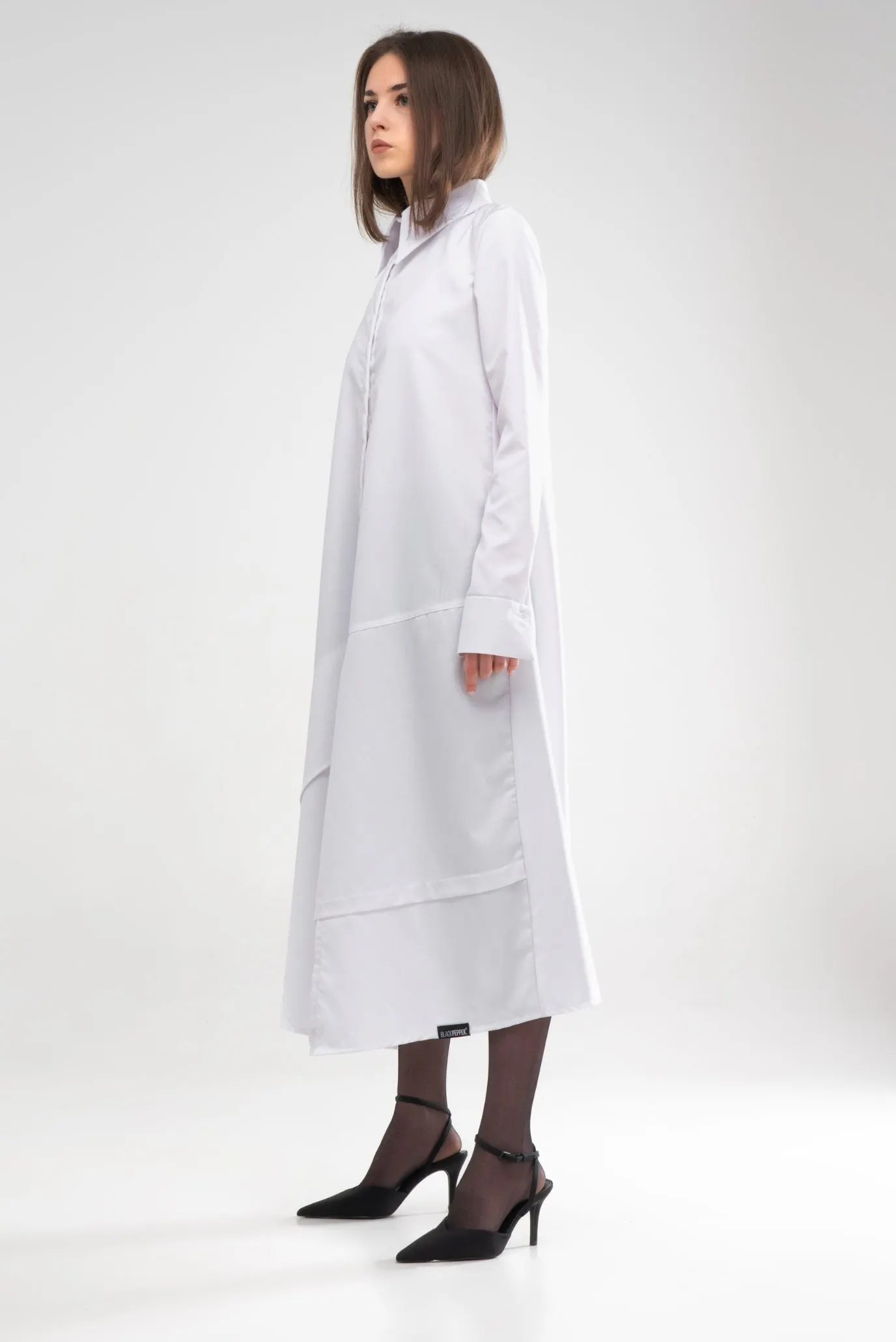 Рубашка - платье DECONSTRUCTED WHITE 3