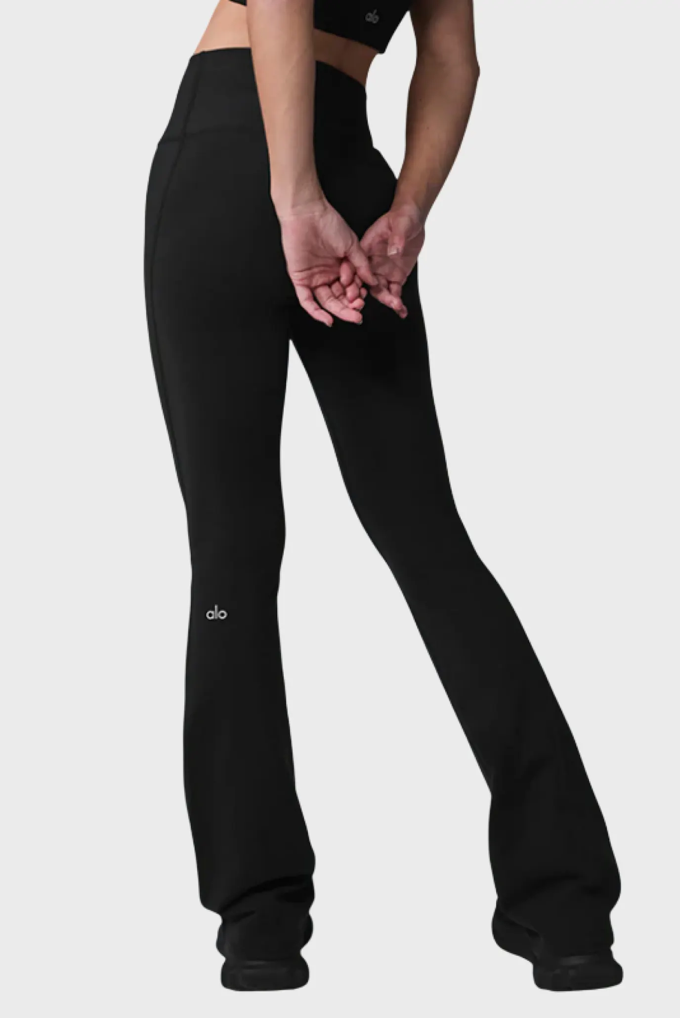 Alo Yoga Airbrush High-Waist 7/8 Bootcut Legging Black 2
