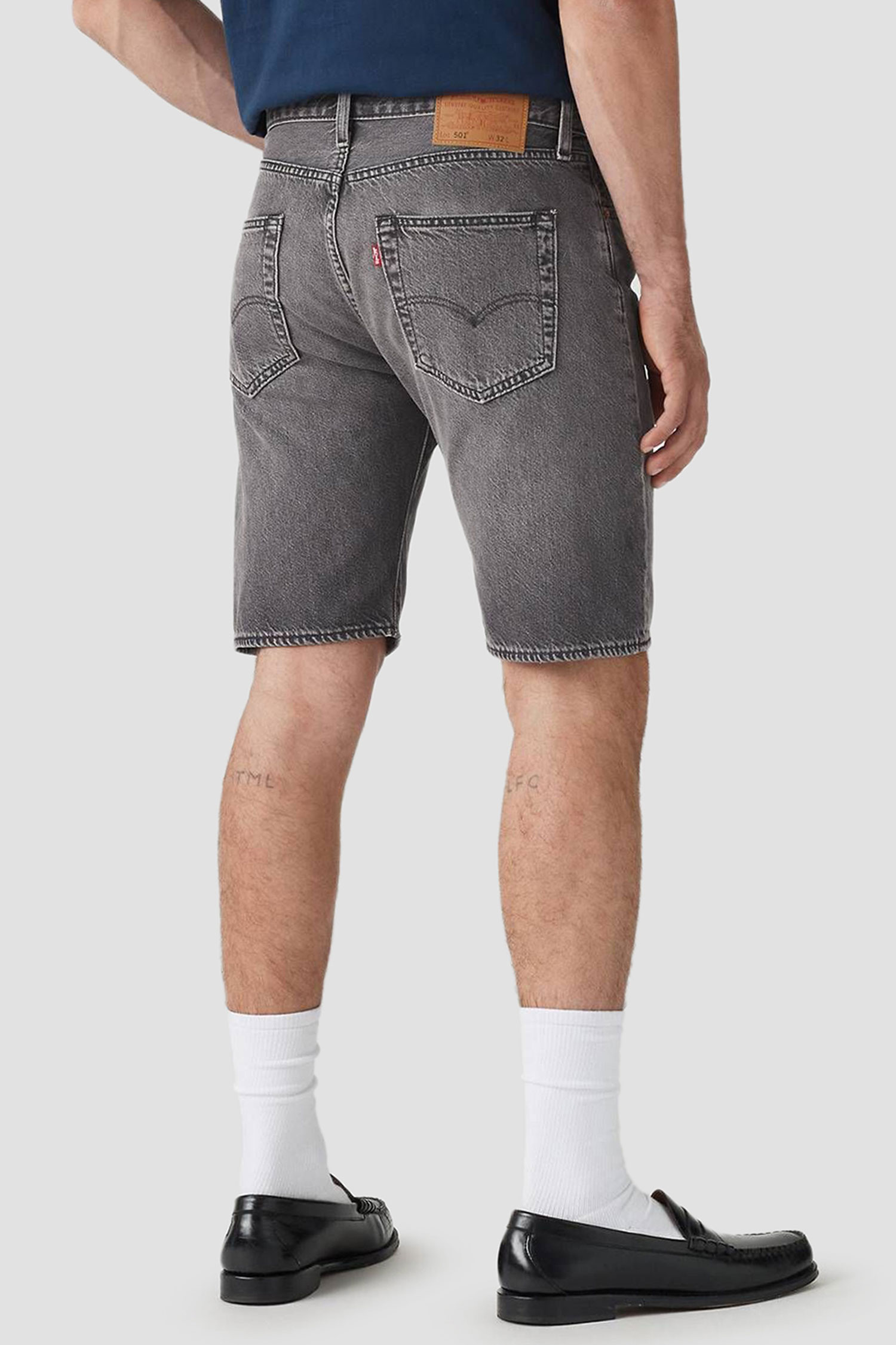 Мужские серые джинсовые шорты  501® 3