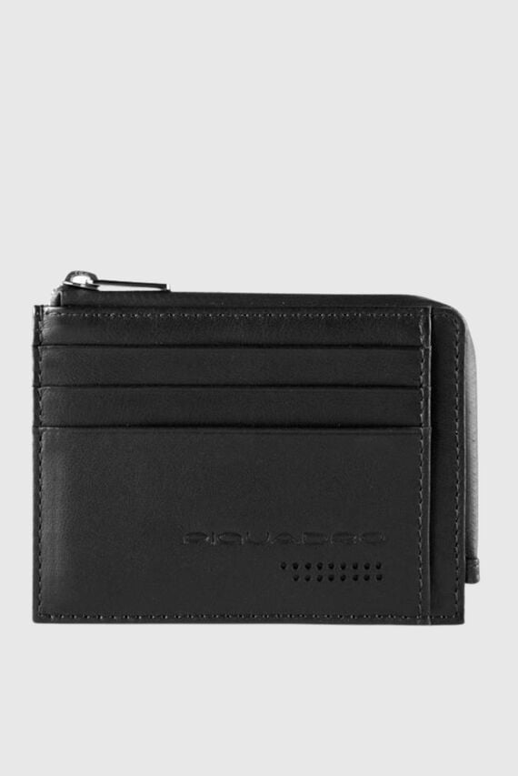 Чехол для кредитных карт на молнии Piquadro Urban/Black Piquadro