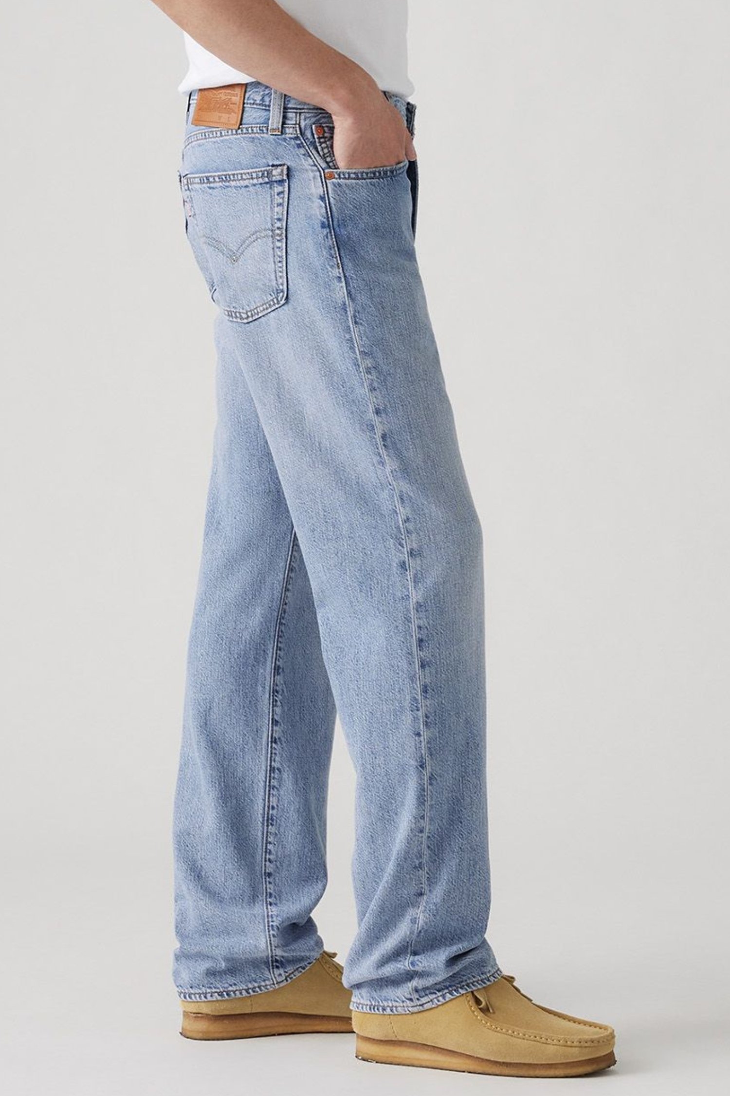 Мужские голубые джинсы 555™ Relaxed Straight 4